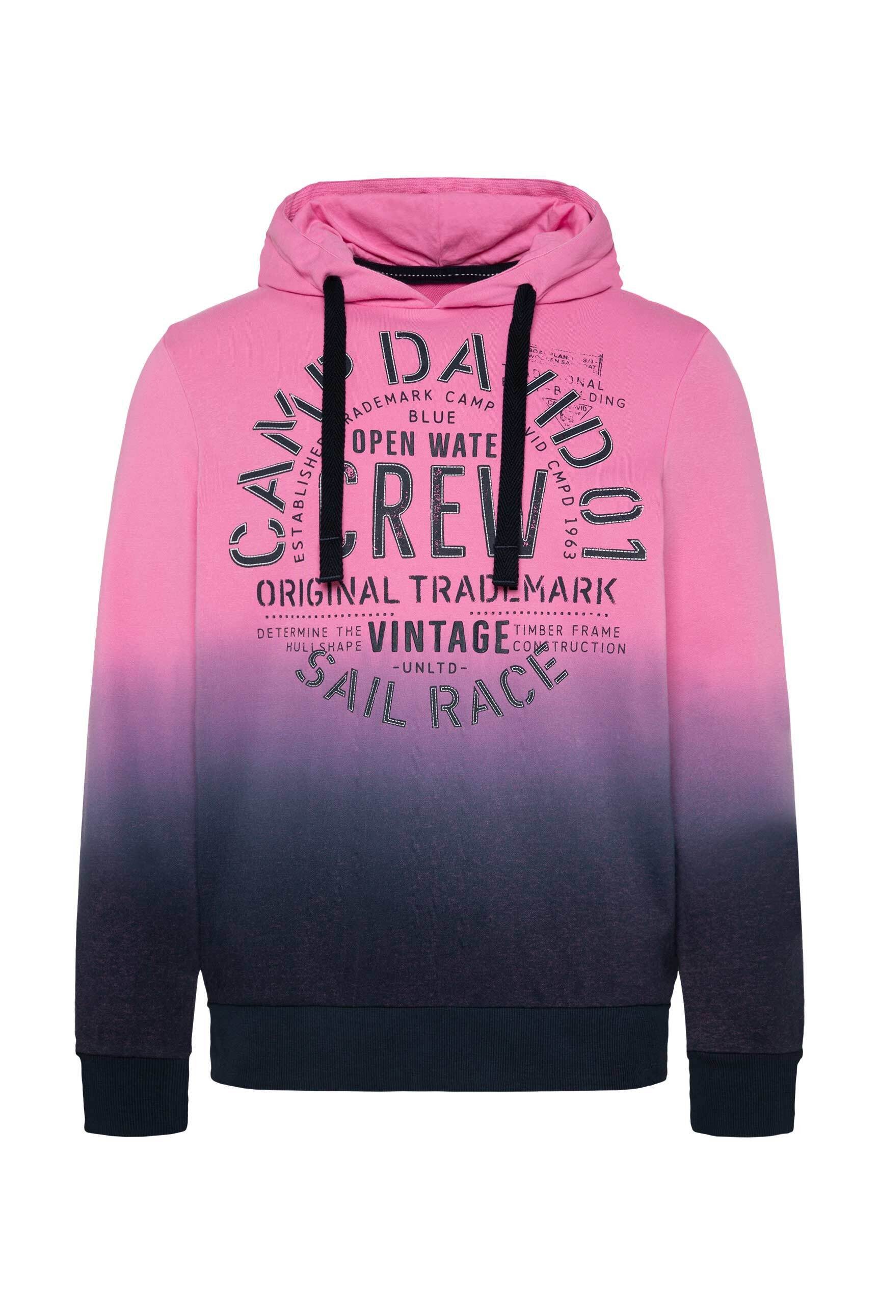 Watercolor Prints Camp David Kapuzenpullover Rosa Camp David
