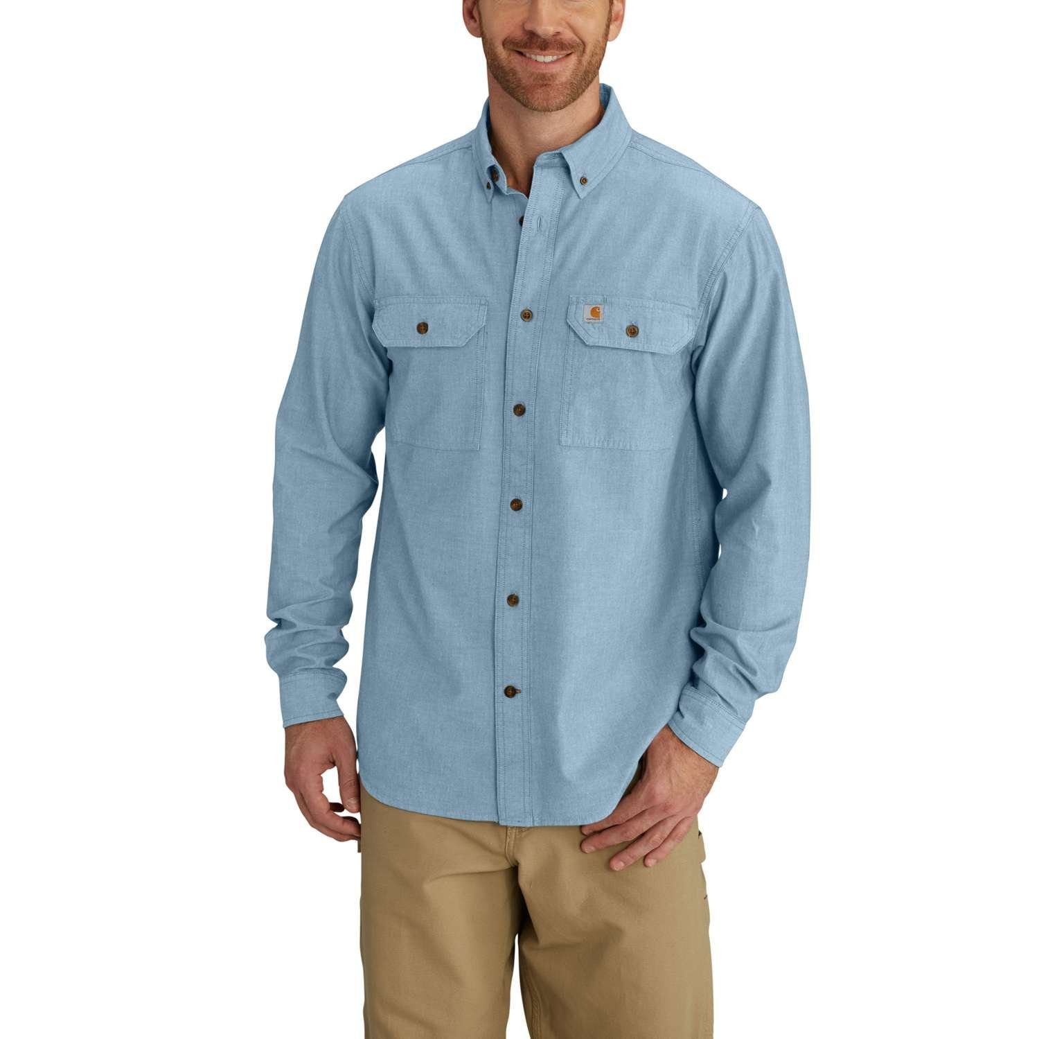 Carhartt Langarmhemd FORT SOLID LONG-SLEEVE (1-tlg)