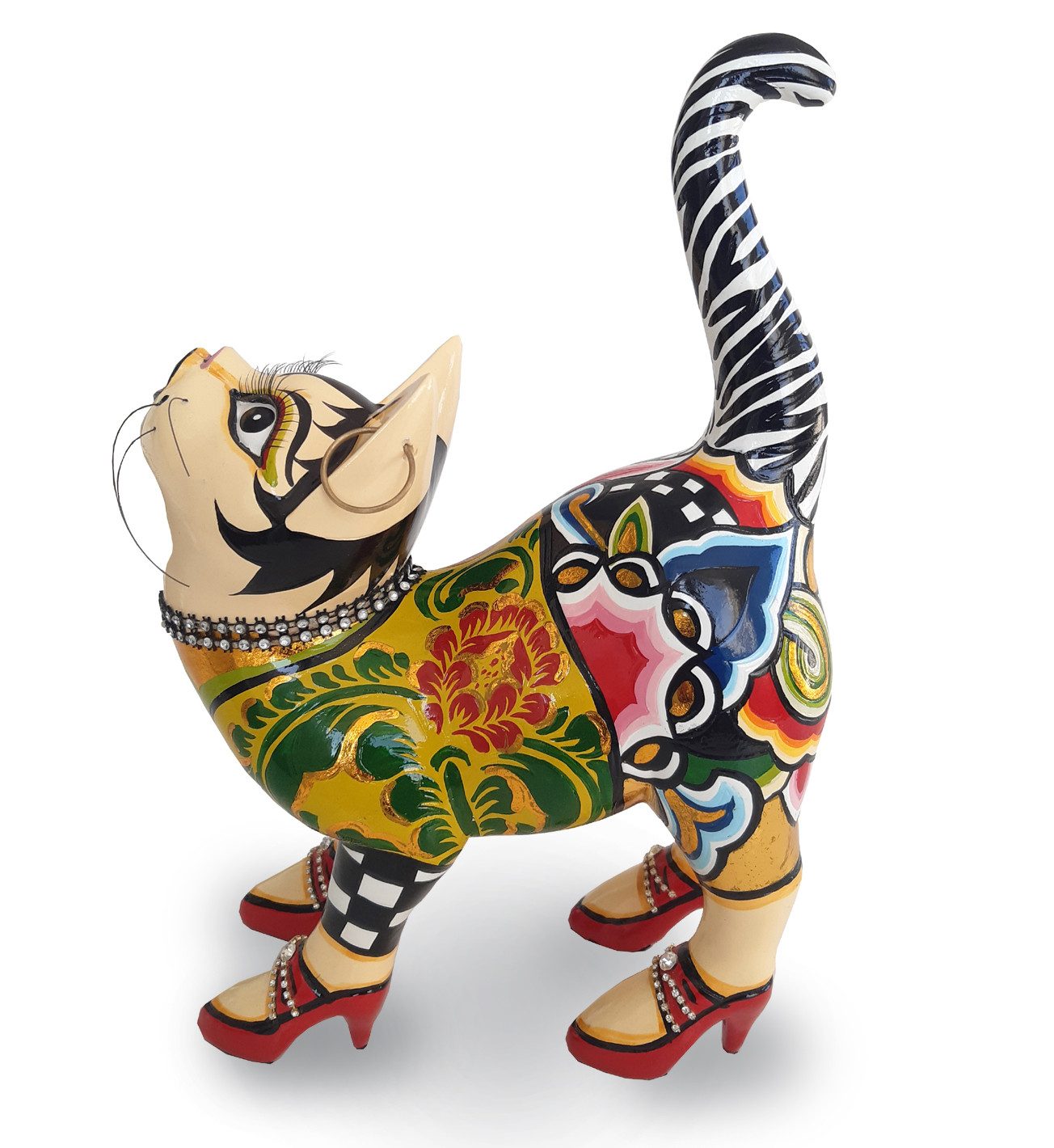 Tom`s Drag Tierfigur Katze Kitty (L), perfekt zu jedem Anlass, Geburtstag, Weihnachten. Sammelfigur