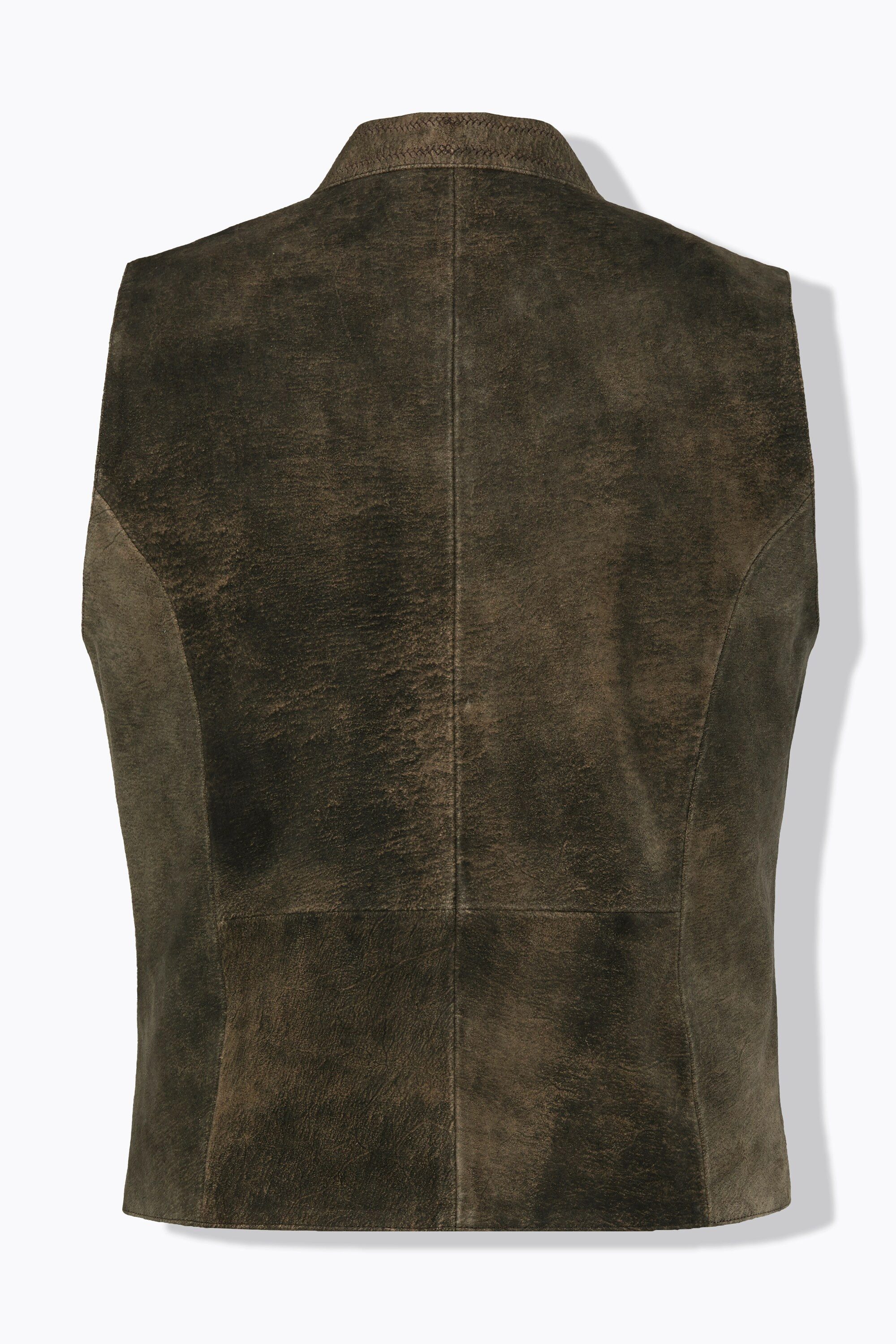 JP1880 Steppweste Weste Ziegen Veloursleder Tracht Stehkragen – Bild 4 von 5