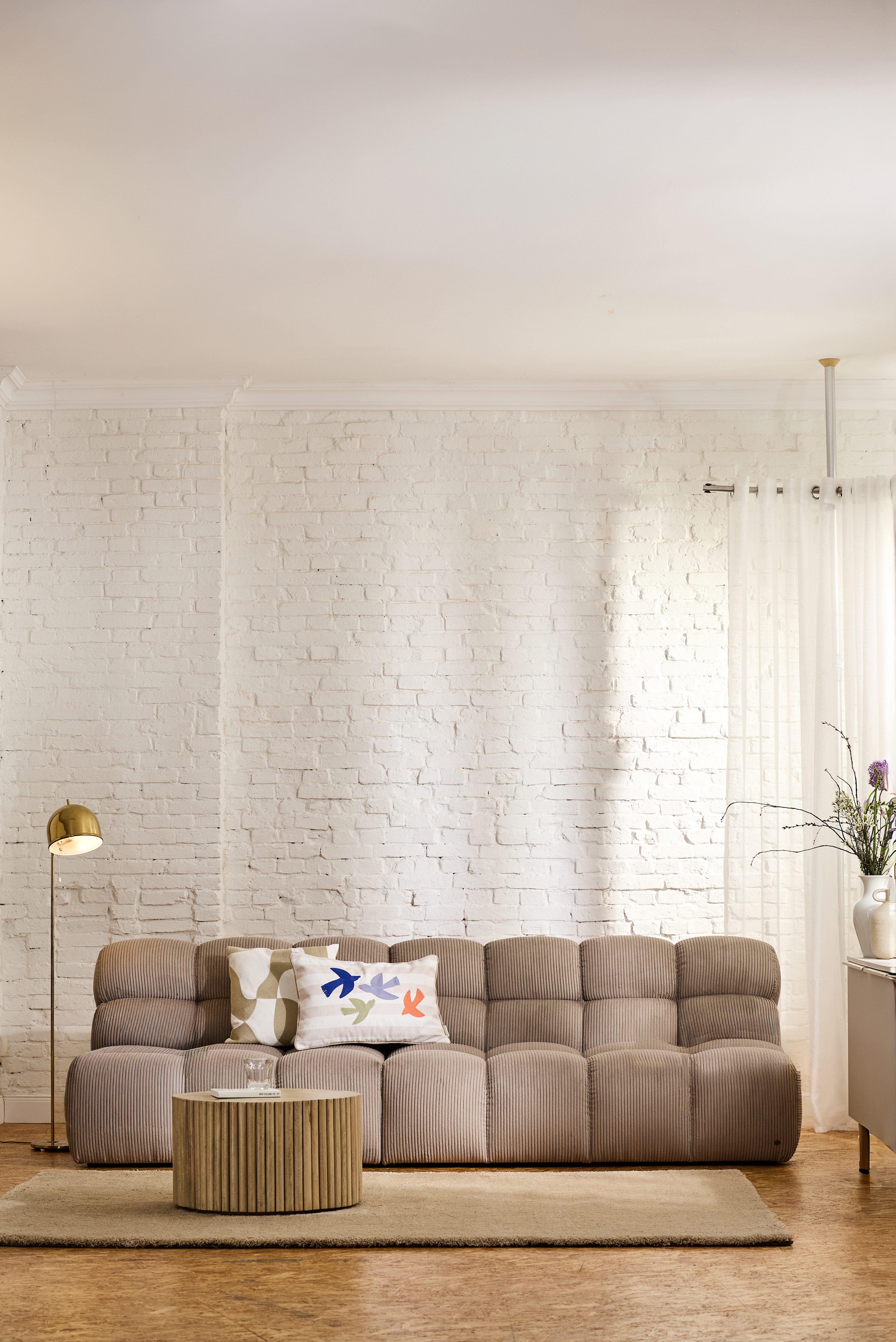 TOM TAILOR HOME Big-Sofa SOFT CUBE – stylische Retrovibes durch markante Kachelsteppung, angenehmer Sitzkomfort, 205/245x90, mit optionaler Armteilfunktion