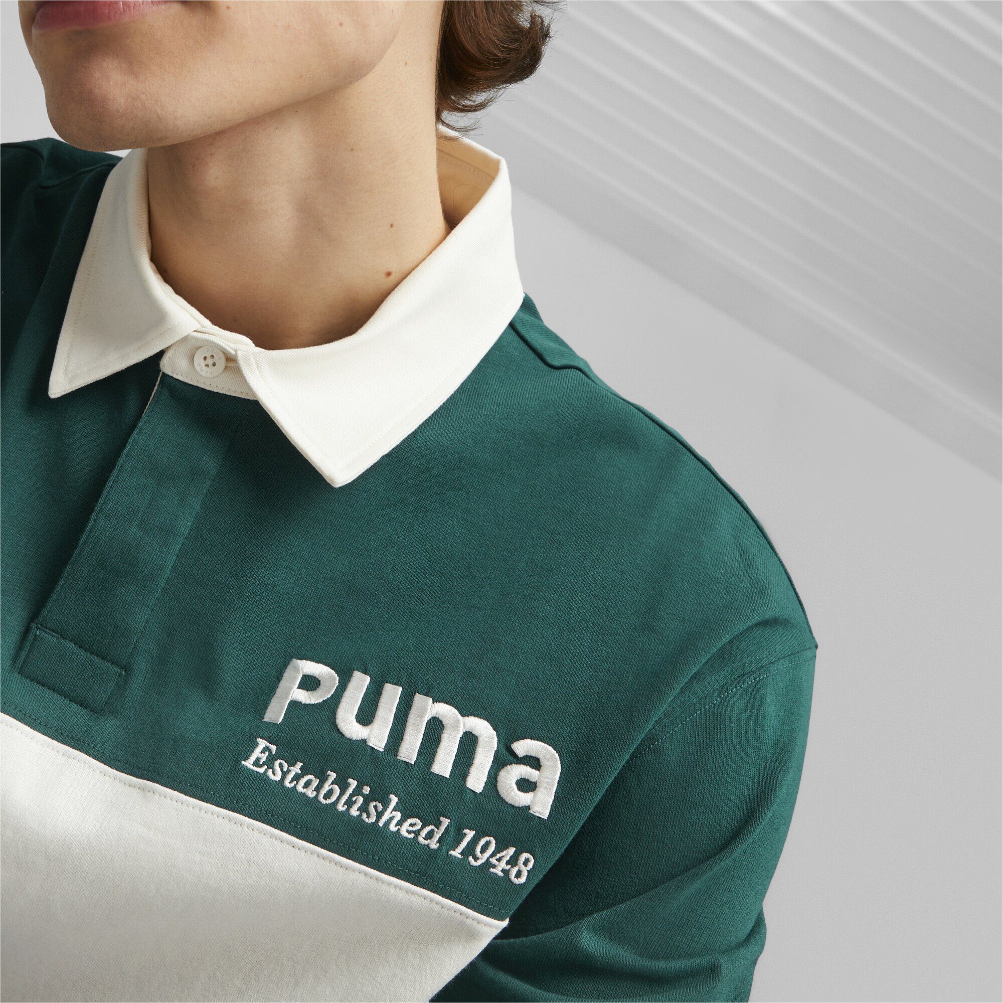 Malachite Rugby-Shirt Poloshirt Team PUMA Green Herren PUMA