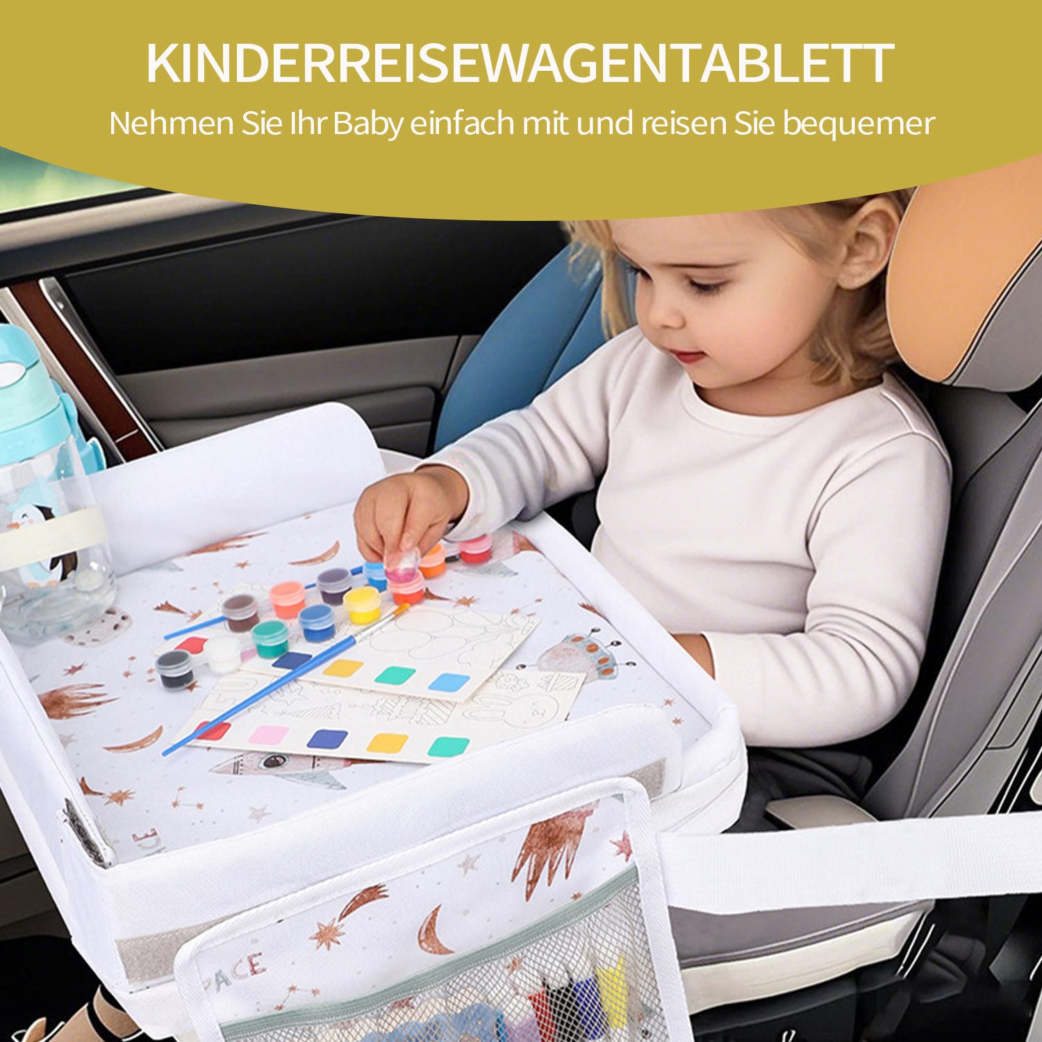 Refttenw Spieltisch Kinder Knietablett Reisetisch Autositz Organizer Malen günstig online kaufen