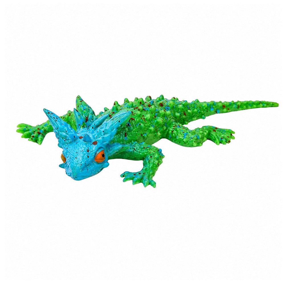 LEAN TOYS Tierfigur Reptilienfigur Echsenfigur Sammelfigur (Spar-Set, 1 St., 20 x 10 x 4 cm dehnbar), dehnbar, detailgetreu, weiches TPR-Gummi