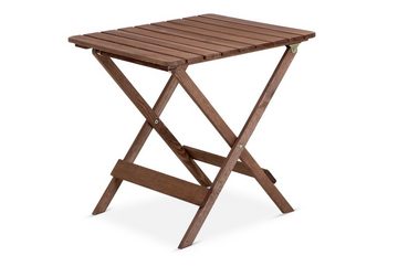 Konsimo Garten-Essgruppe MELES Gartenmöbel-Set aus Massivholz, (2x Sessel, 1x Tisch, 3-tlg., Tisch mit 2 Stühlen), Gartenmöbel-Set, massives Kiefernholz, hergestellt in der EU, FSC