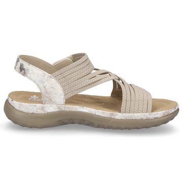 Rieker Rieker Damen Trekking Sandale beige metallic Sandale