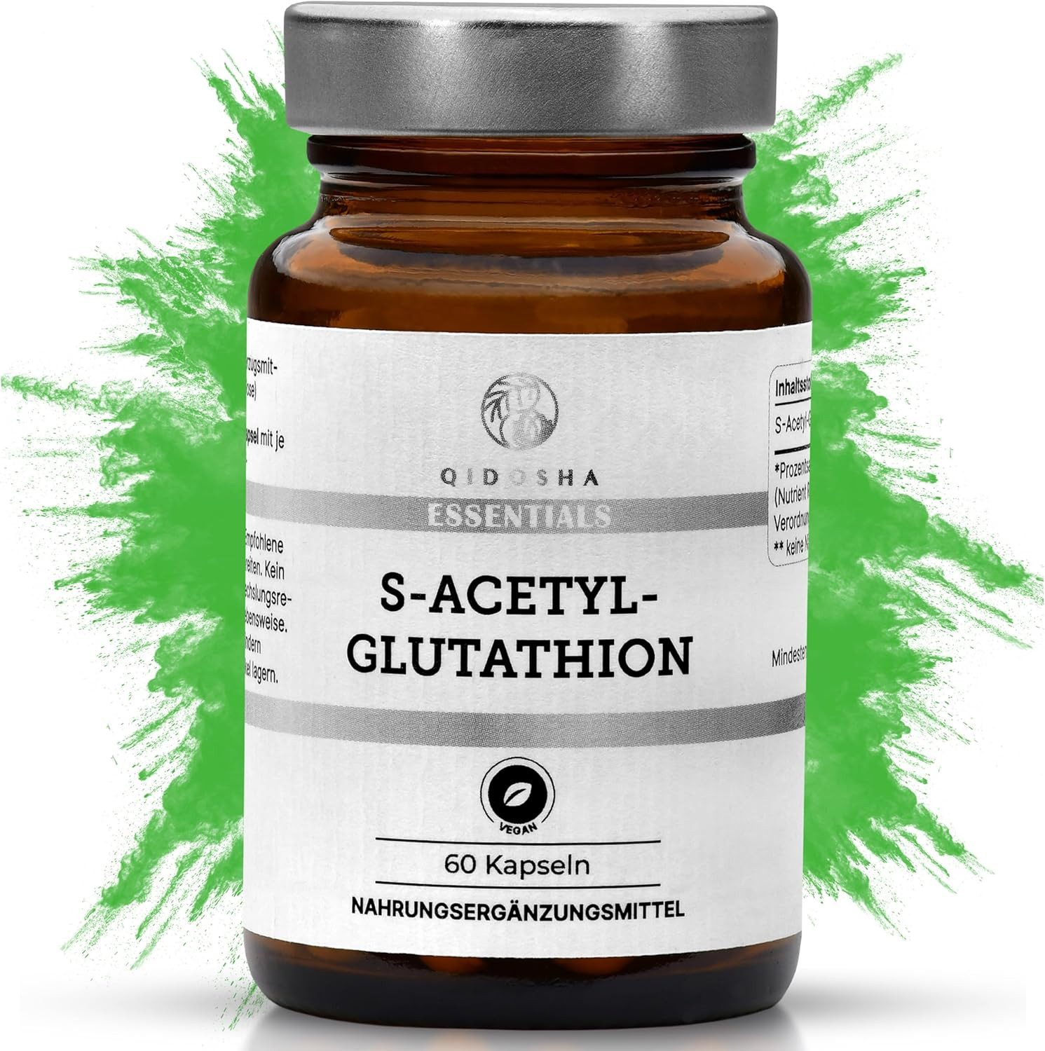 QIDOSHA S-Acetyl-Glutathion Kapseln, 60 St., 19.5 g, S-Acetyl-Form