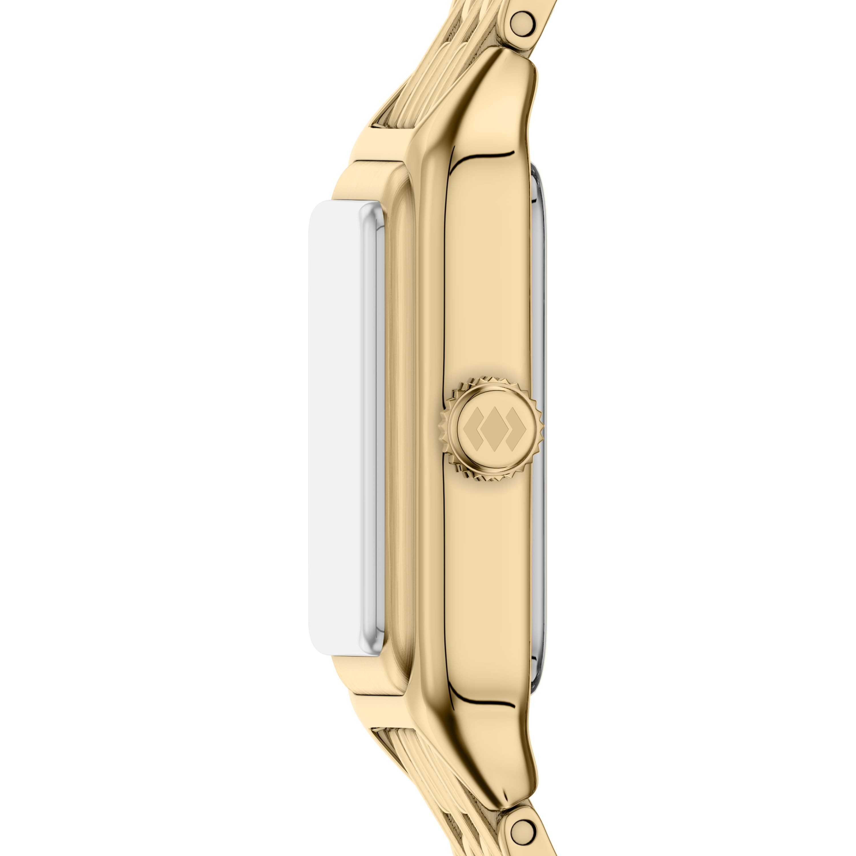 Fossil Quarzuhr Raquel ES5467, Armbanduhr, Damenuhr, Edelstahlarmband, analog