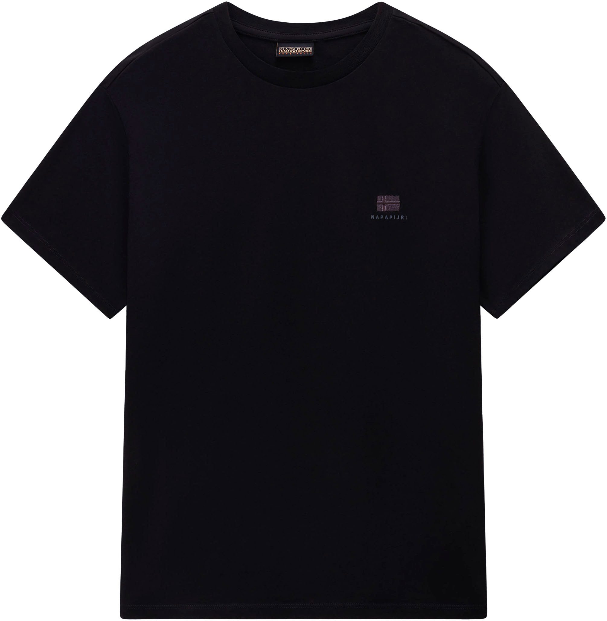 Napapijri T-Shirt S-NINA 941 BLACK BEAUTY mit klassischem Rundhalsausschnitt, aus Baumwolle in Single Jersey