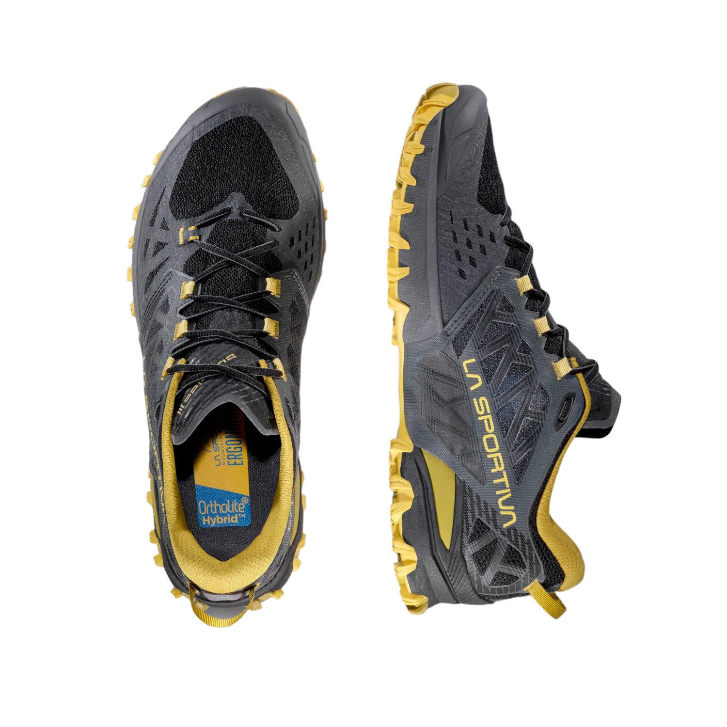 La Sportiva Trail-Laufschuhe Bushido III 2024 carbongrau/gelb Herren Wanderschuh