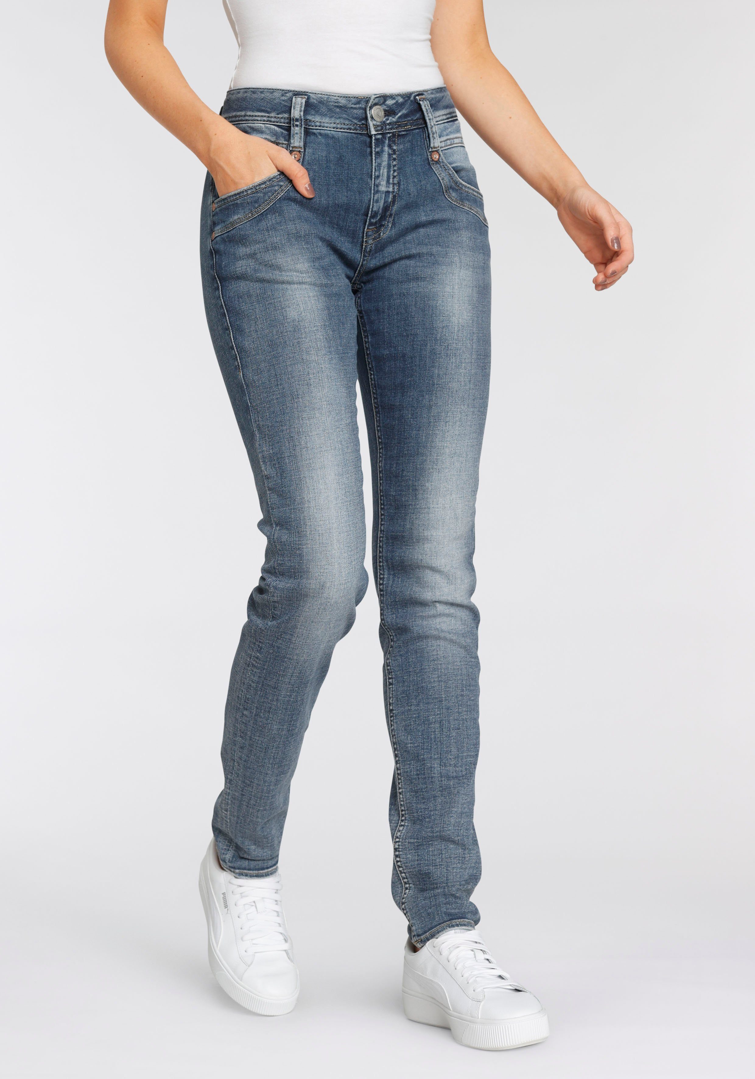 Herrlicher High-waist-Jeans »RADINA POWERSTRETCH« mit leichtem  Push-Up-Effekt online kaufen | OTTO