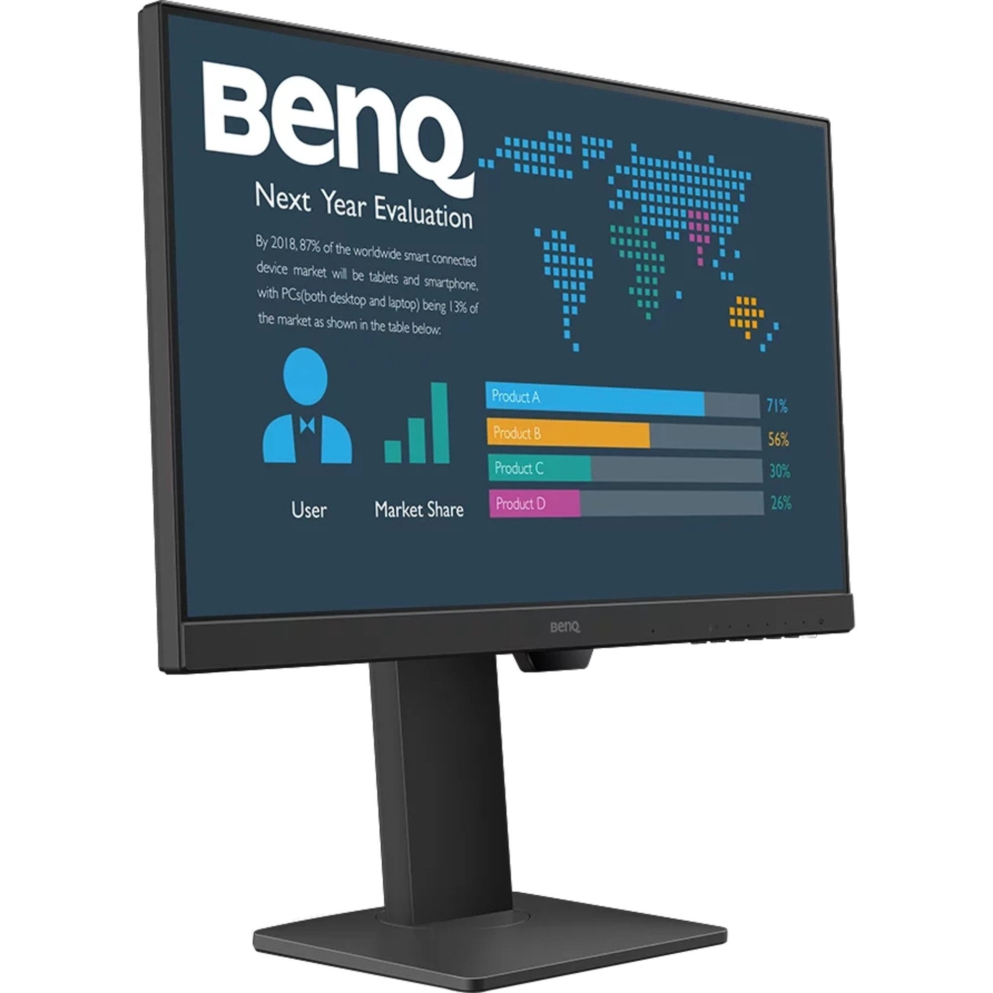 BenQ BL2486TC, LED-Monitor, (FullHD, IPS, USB-C) TFT-Monitor