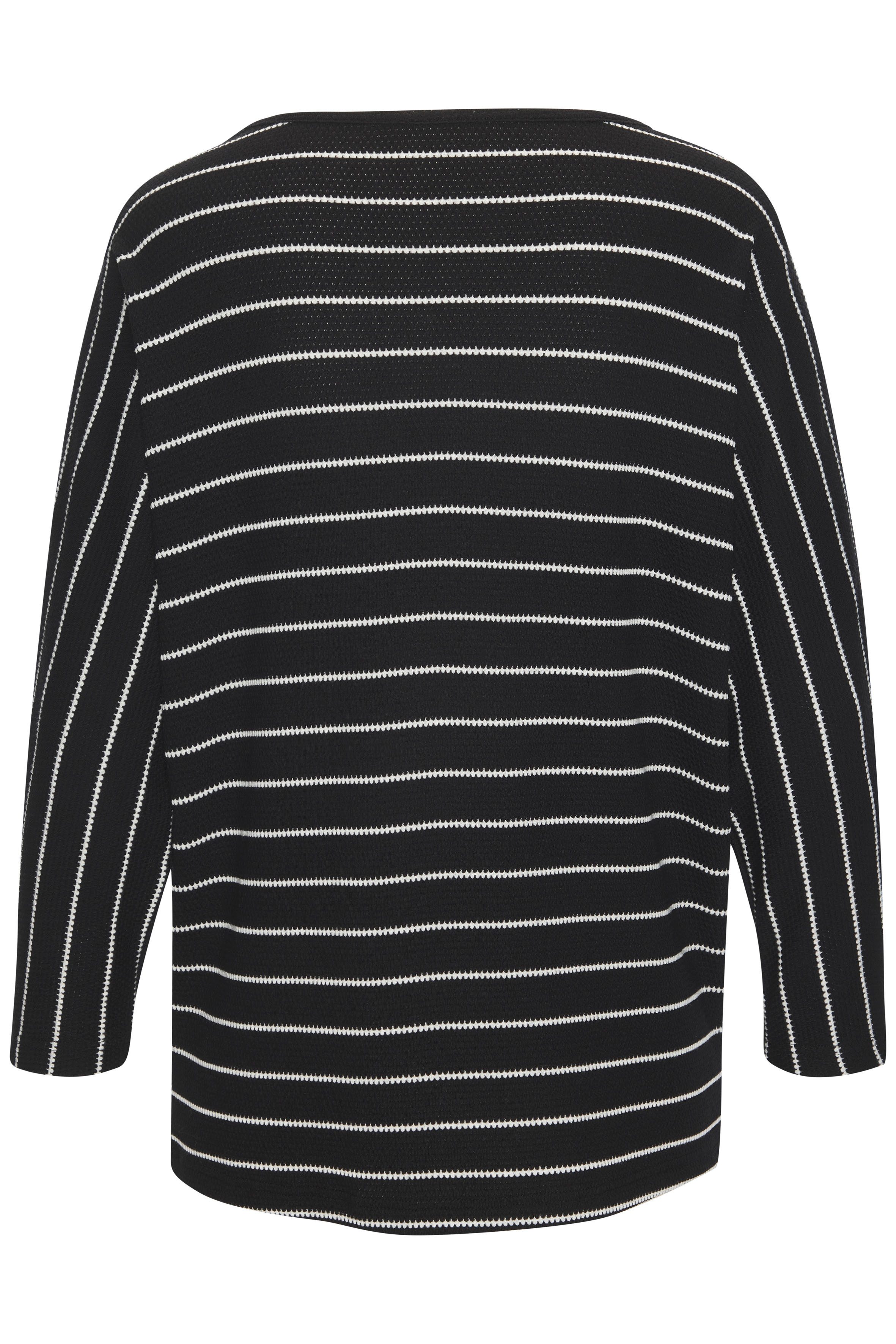 Vivance 3/4-Arm-Shirt mit modischer Streifenstruktur aus pflegeleichter Baumwoll-Viskose-Qualität