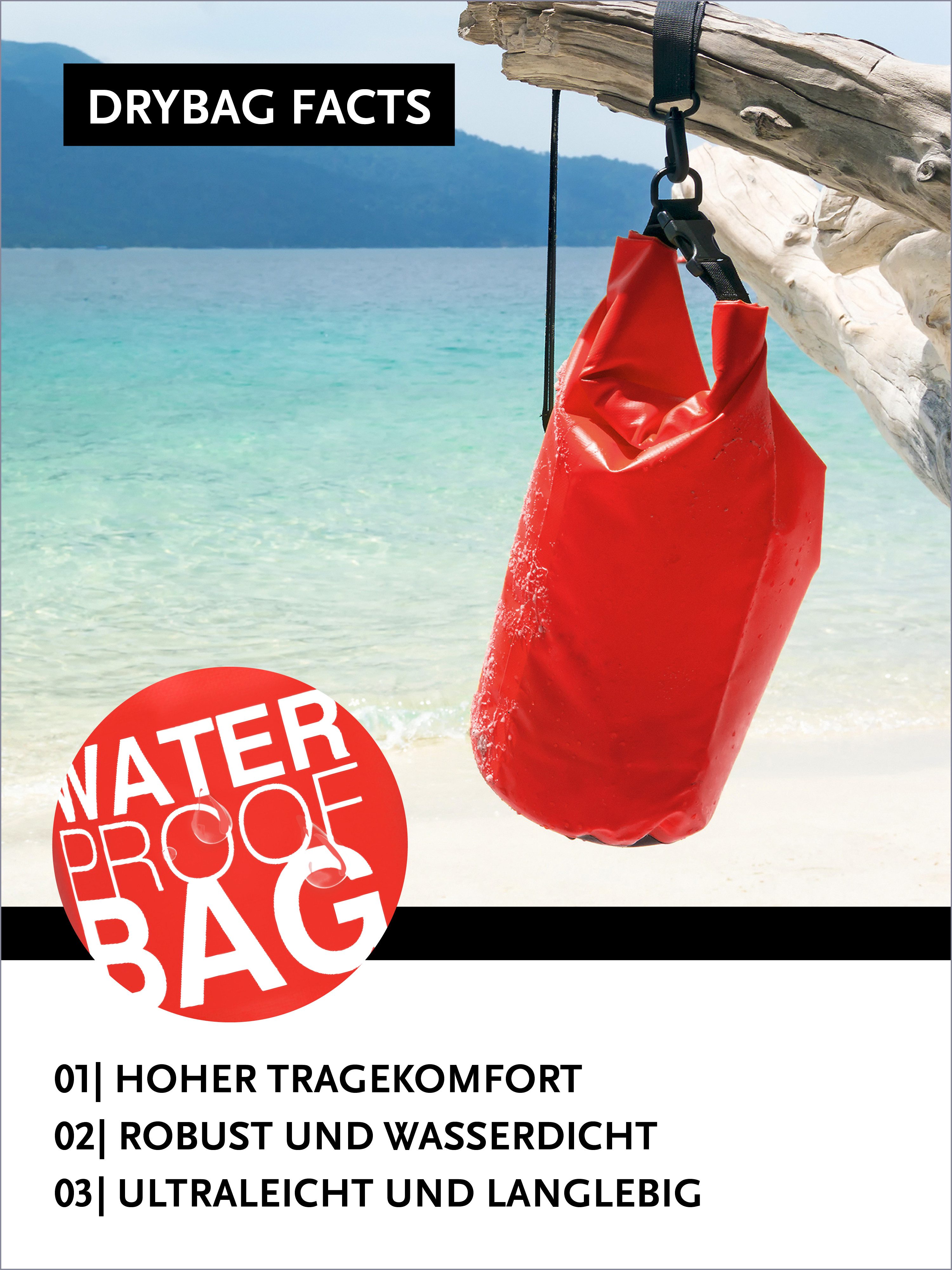 DonDon Drybag Beutel Trockentasche Trockenbeutel (1-tlg), wasserdichter outdoor Drybag