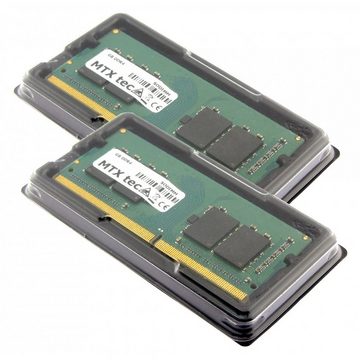 MTXtec 16GB Kit 2x 8GB SODIMM DDR4 PC4-19200 2400MHz 260pin Laptop-Arbeitsspeicher