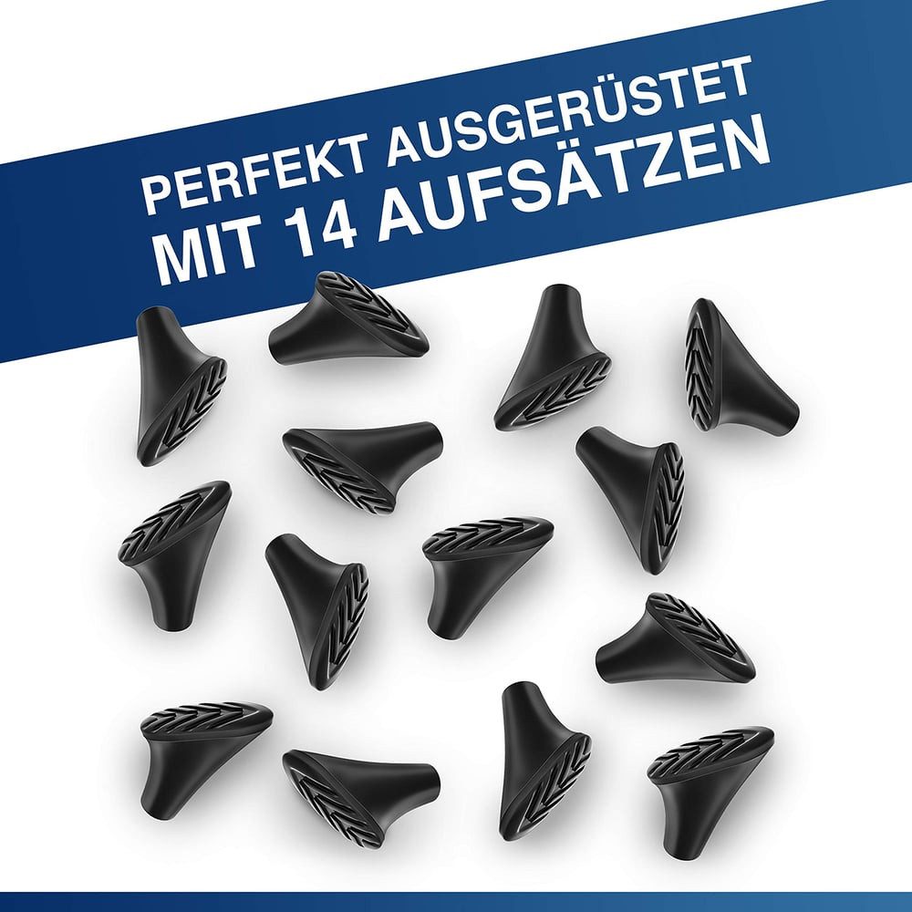 Alpen Bears Wanderstock Gummipuffer Pads für Trekkingstöcke 14 St., Amatopia Wanderstöcke Terrain Sicherheit Halt Gebirge Wandern Kies