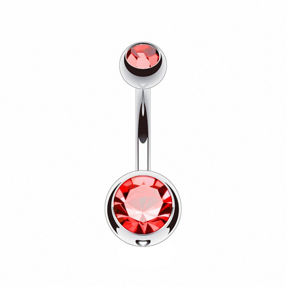 Taffstyle Bauchnabelpiercing Bauchnabelpiercing Titan G23 Kristall günstig online kaufen