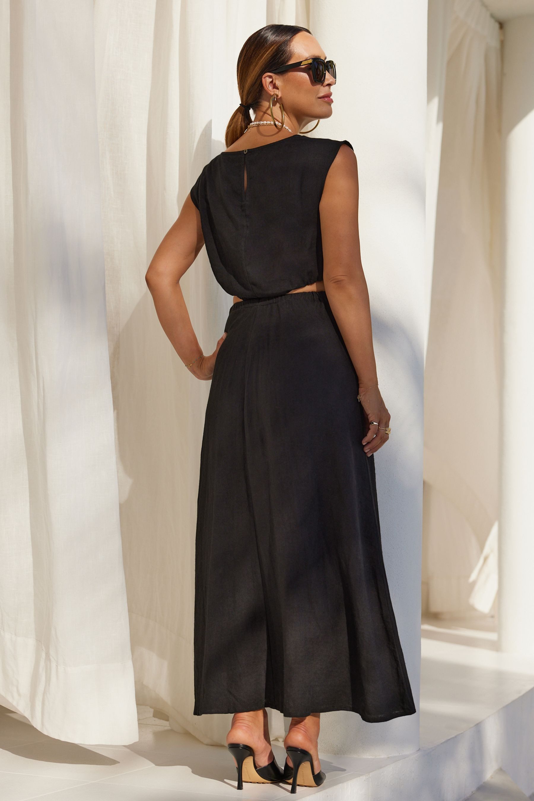 Myleene Klass Maxikleid Myleene Klass Leinenkleid günstig online kaufen