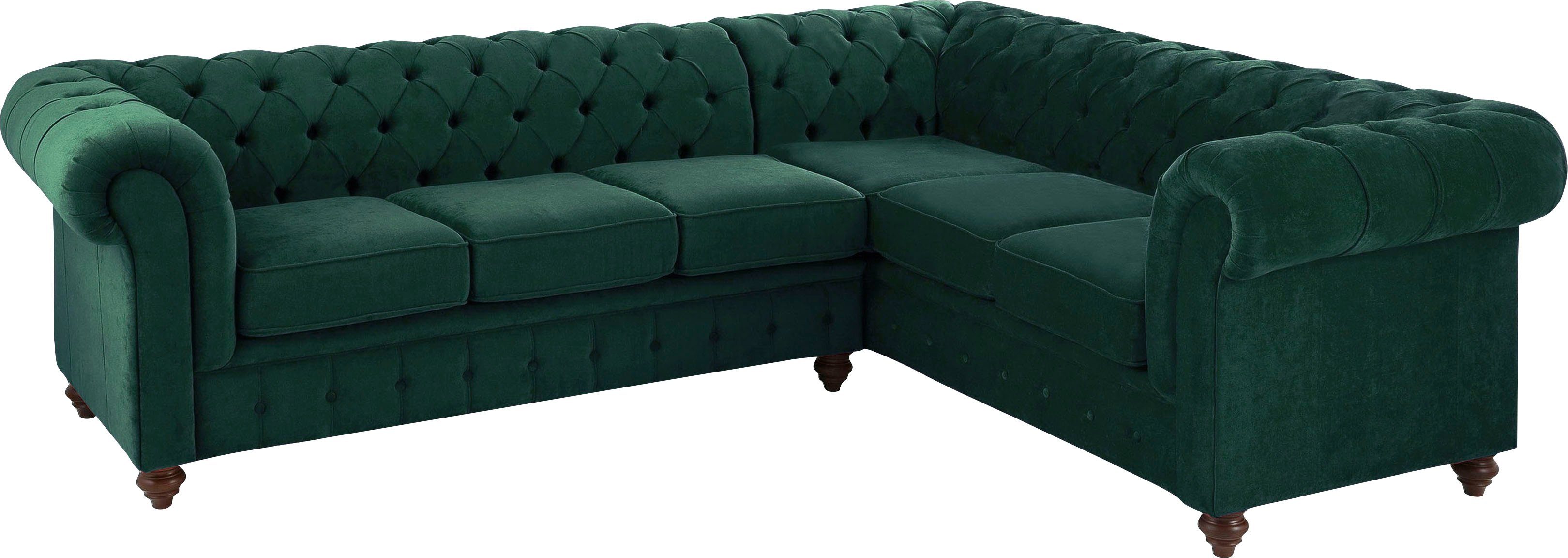Home affaire Chesterfield-Sofa Duc Ecksofa L-Form, günstig online kaufen