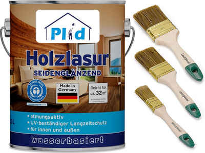 plid Holzschutzlasur Premium Holzlasur Holzschutzlasur Holzschutz Lasurpinsel, Schnelltrocknend