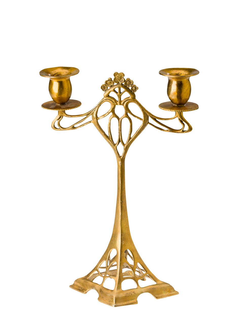 Aubaho Dekoobjekt Kerzenständer Leuchter 28cm Kerzenleuchter Antik-Jugendstil-Stil candl