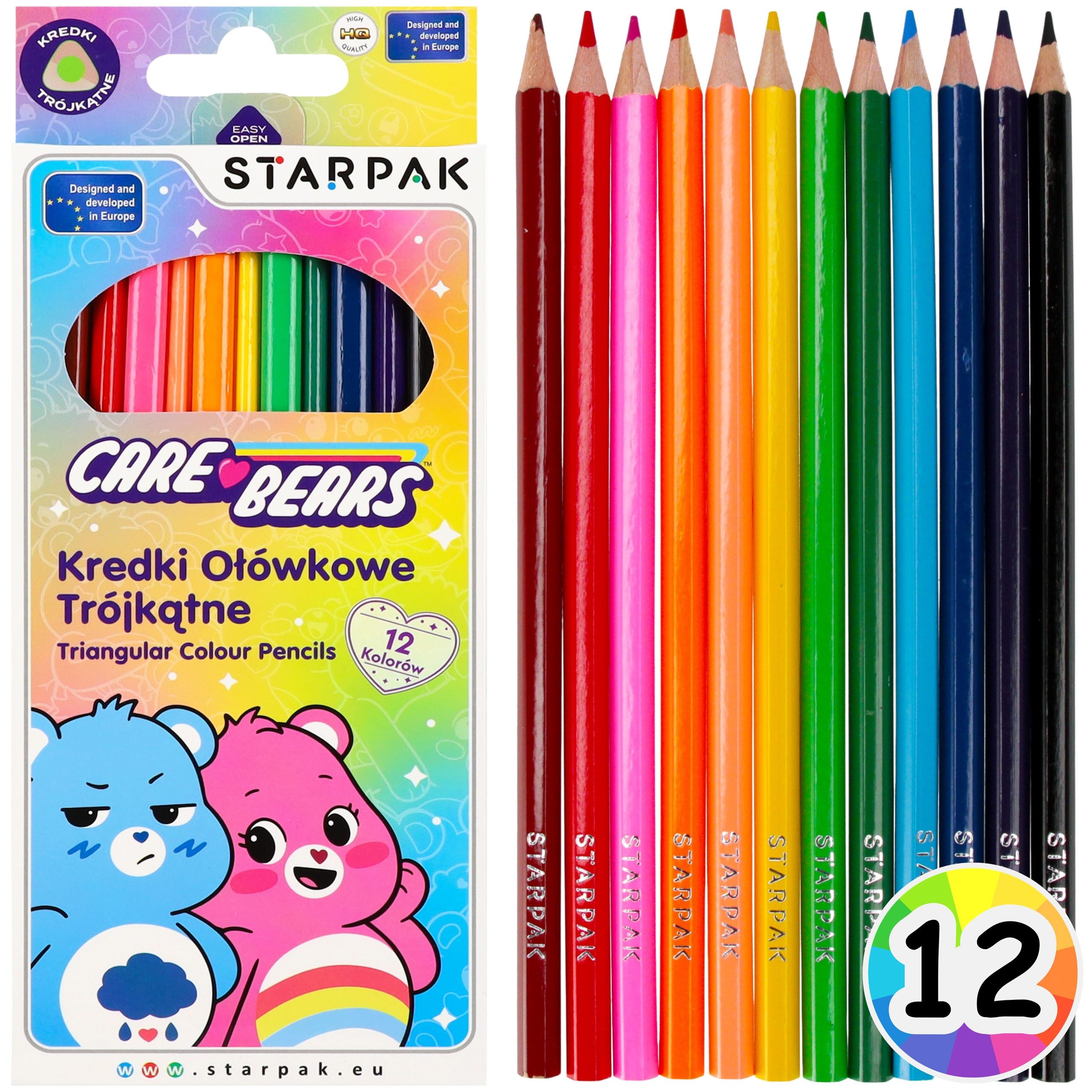 Care Bears Buntstift Care Bears Buntstifte für Kinder – dreieckig, 12er-Set