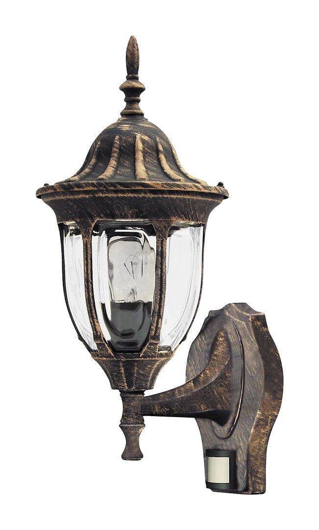 Rabalux Außen-Wandleuchte "Milano" Metall, gold, E27, IP43, L410mm
