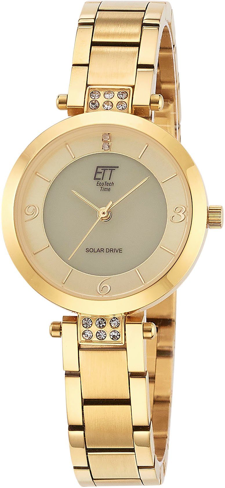 ETT Solaruhr Solar Drive ELS-12141-62M, (Set, 2-tlg., mit Bandkürzgerät), A günstig online kaufen