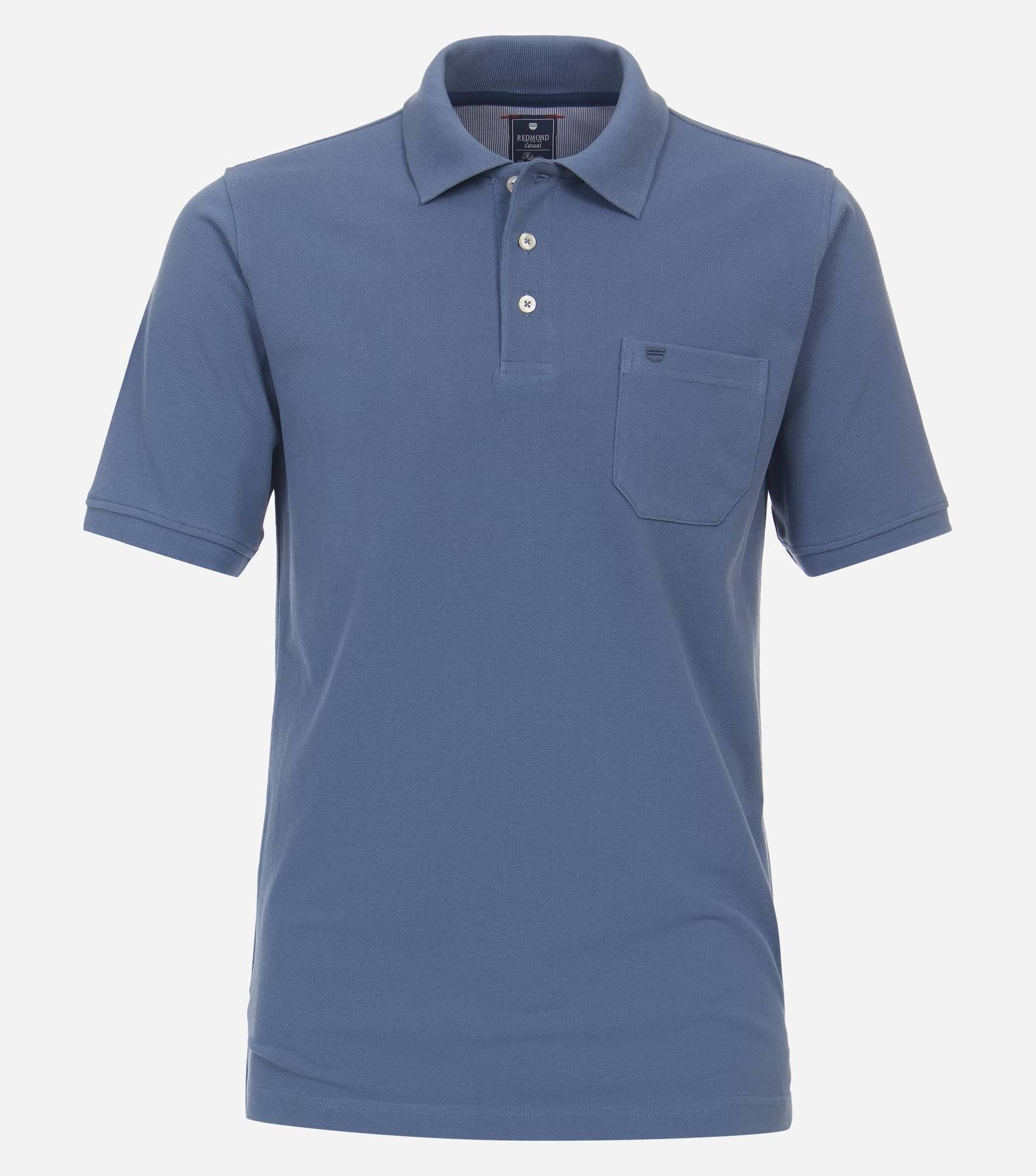 Blau Poloshirt Polo-Shirt Piqué (102) Redmond