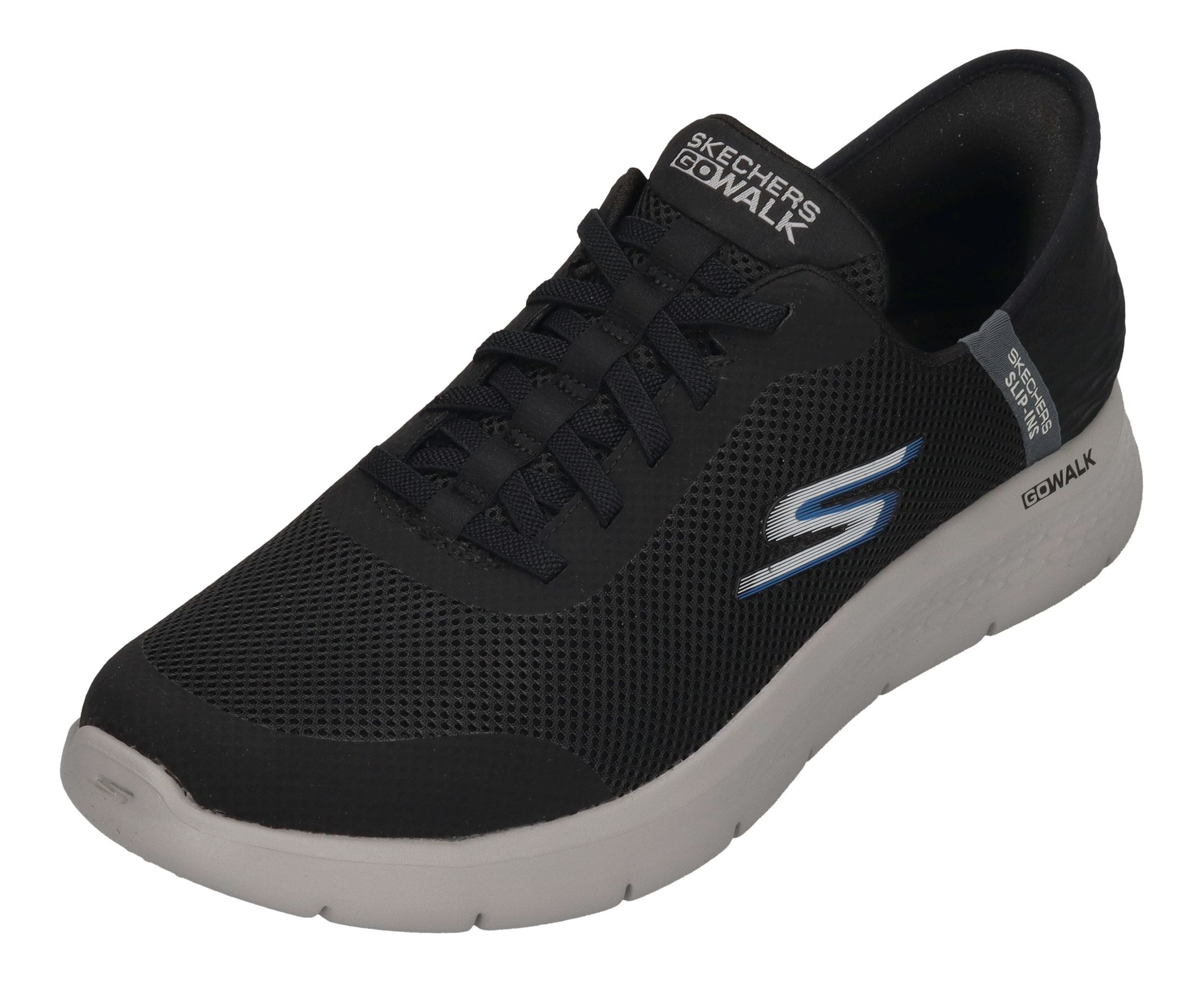 Skechers GO WALK FLEX HANDS UP 216324 Sneaker Black Gray günstig online kaufen