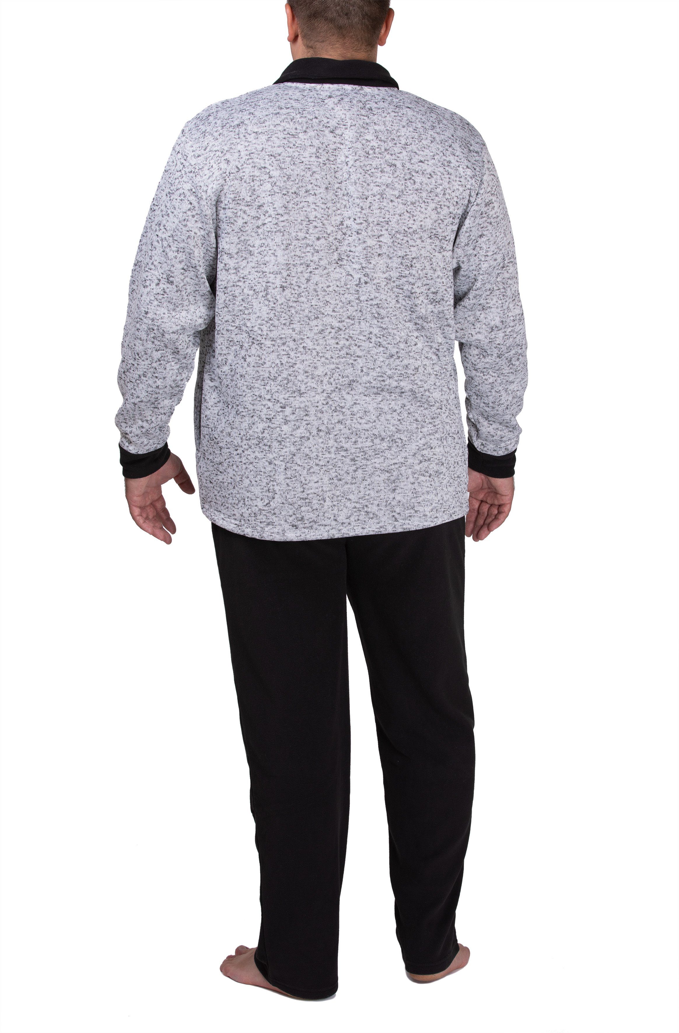 SLOUCHER Hausanzug SLOUCHER Fleece Anzug Hausanzug für Herren in Übergröße