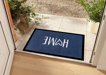 Fußmatte Fußmatte Home blau rechteckig In- / Outdoor, Teppich Boss, rechteckig, Höhe: 5 mm