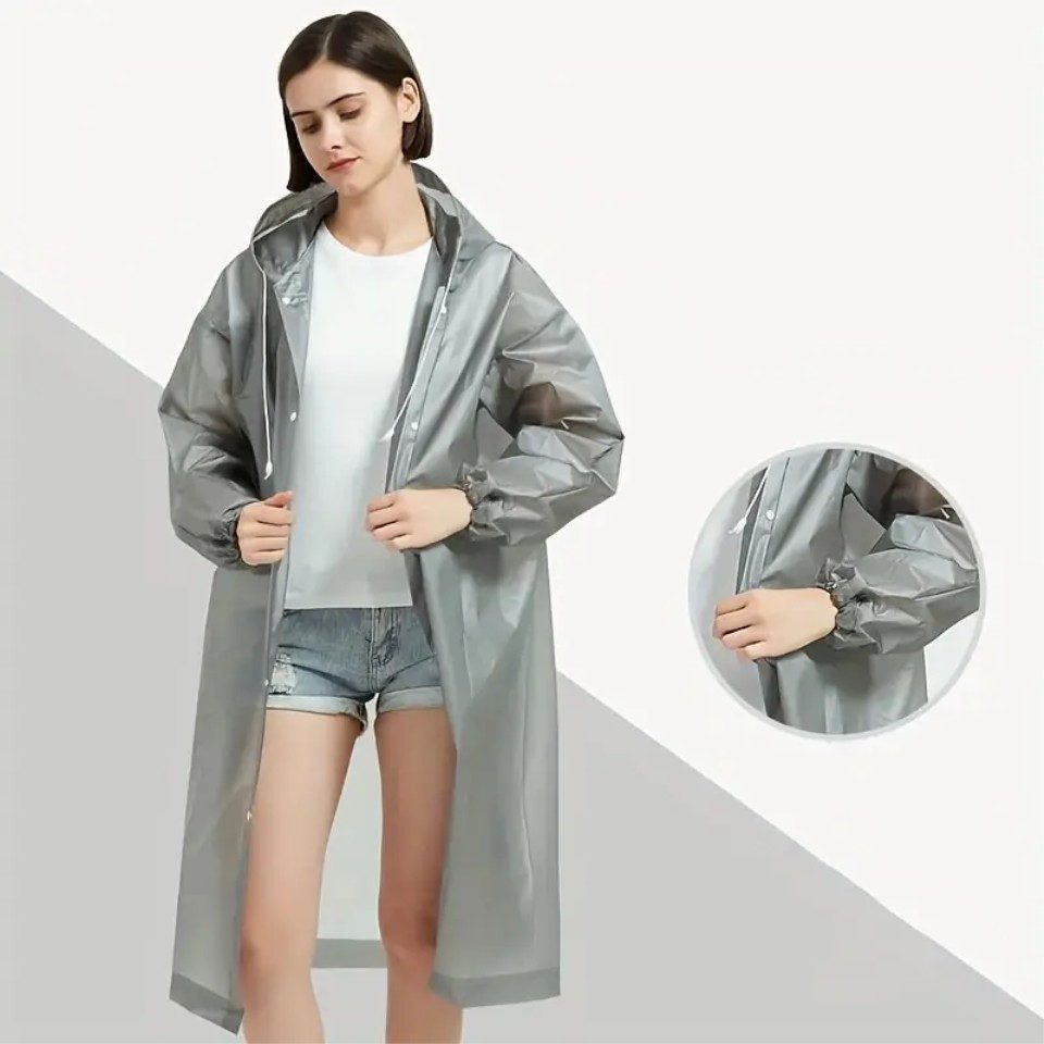 Venicce Love Regenponcho wasserdichter Regenmantel mit Kapuze für Damen, Herren, Jugendliche Wasserabweisend, Wetterfest, Langlebig