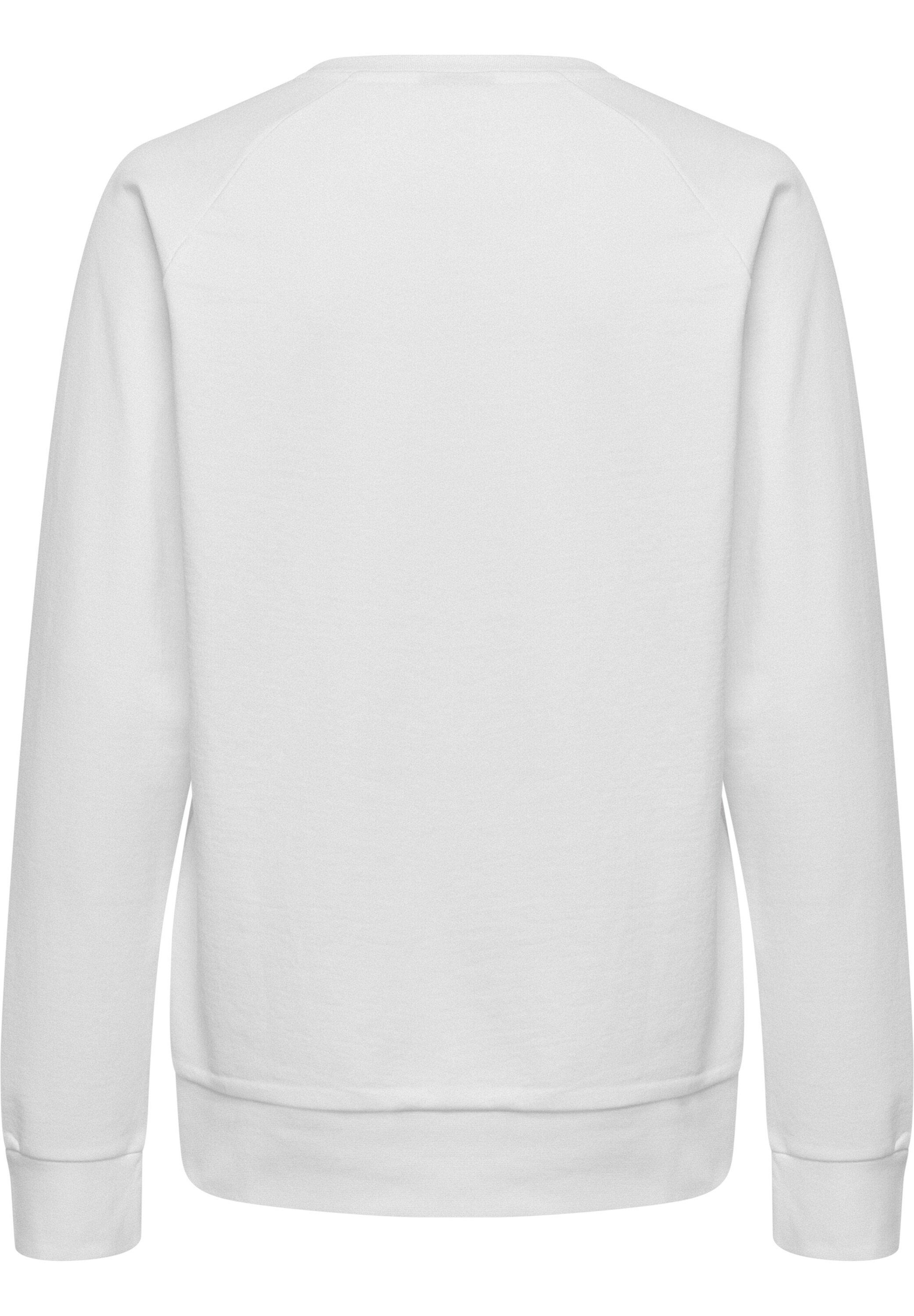 (1-tlg) Plain/ohne Sweatshirt Details hummel Weiss