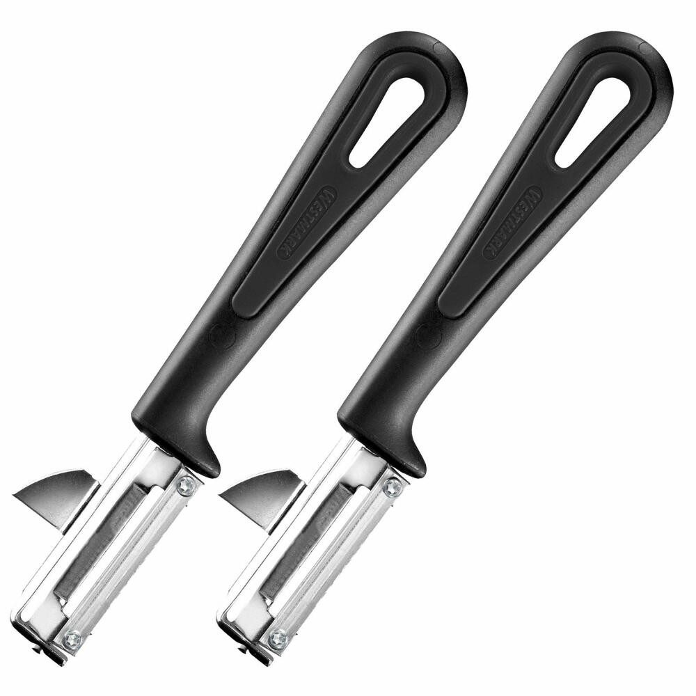 WESTMARK Sparschäler 2 Stk., Gentle, Edelstahl, Universal-Sparschäler/Pendelschäler mit