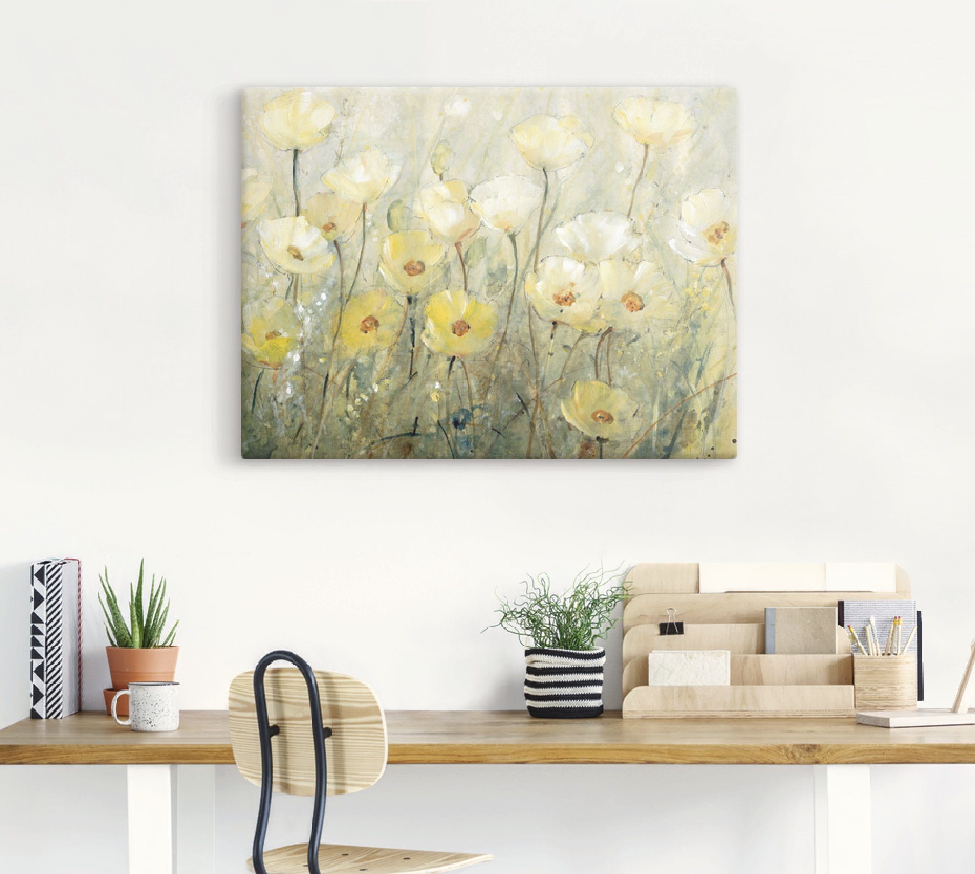 Artland Wandbild Sommer in voller Blüte II, Blumenwiese (1 St), als Leinwandbild, Poster in verschied. Größen