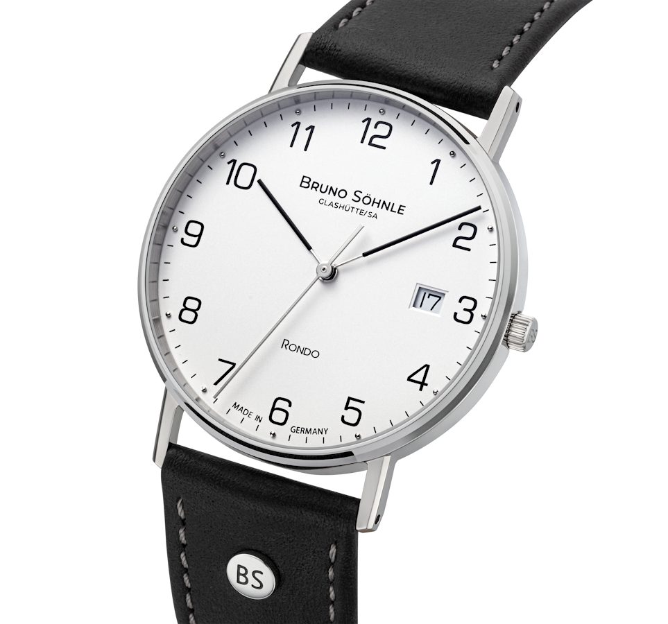 BRUNO SÖHNLE Quarzuhr Herrenuhr Glashütte Bruno Söhnle Rondo