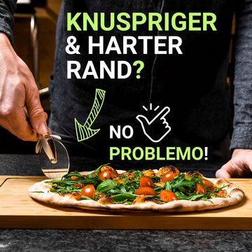 LINFELDT Pizzaschneider Pizzaroller - Pizza Cutter - Ergonomischer Griff, Spülmaschinengeeignet