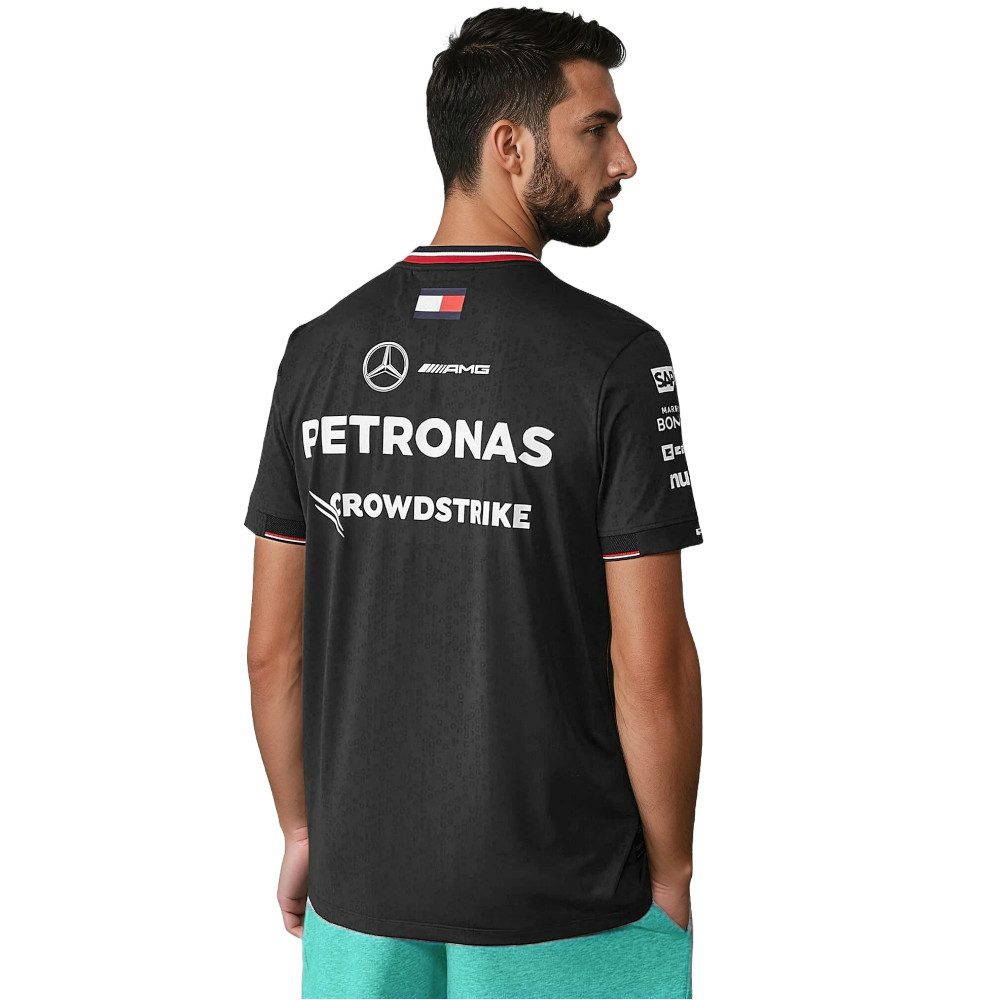 Mercedes AMG Petronas T-Shirt F1 Team RP Driver Motorsport Sportshirt Original Teamdesign mit Logos auf Brust, Rücken und Ärmeln