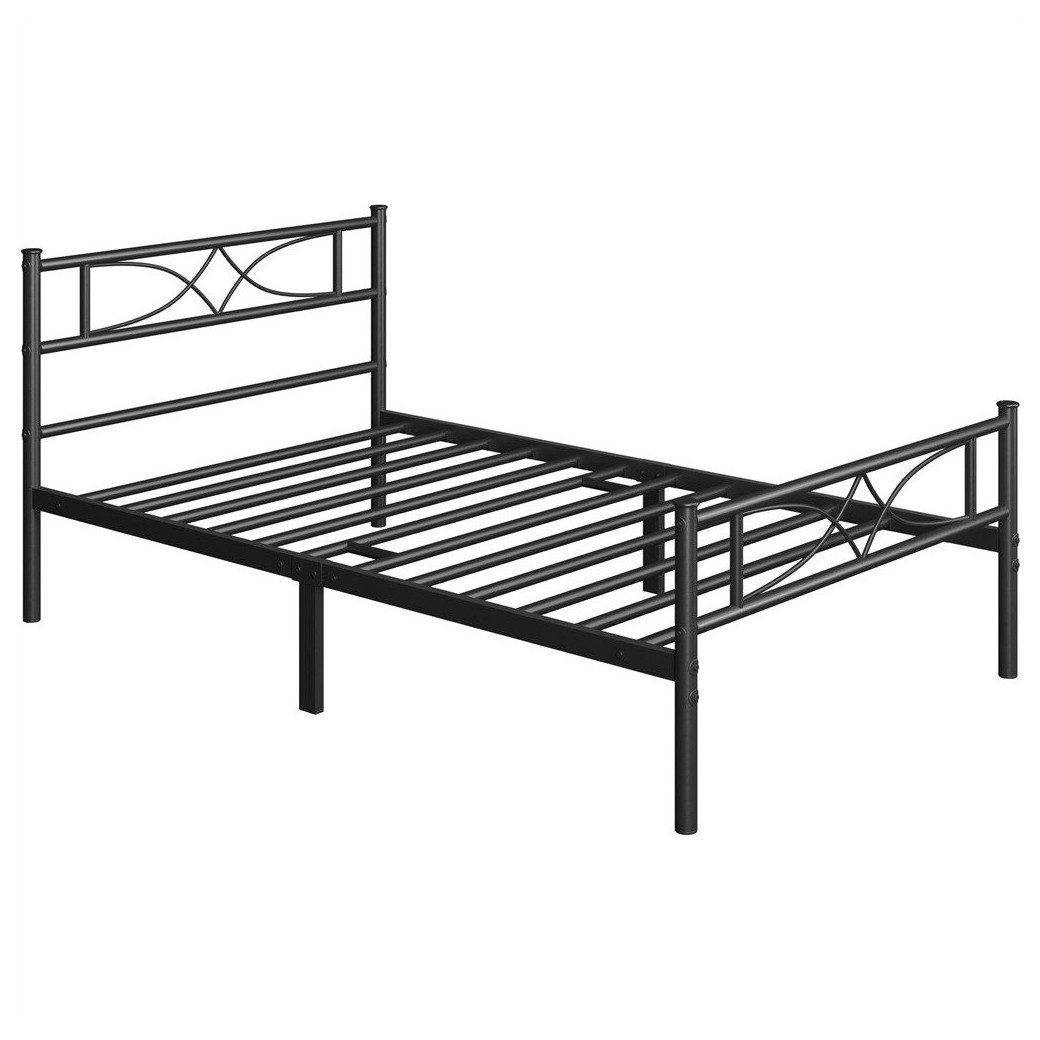 Yaheetech Metallbett Bettgestell, Bettrahmen mit Kopfteil Gästebett mit Lat günstig online kaufen