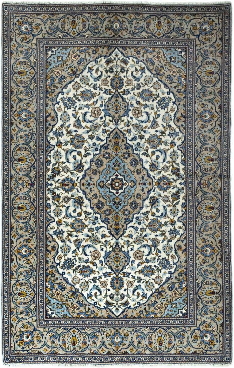Orientteppich Keshan 190x301 Handgeknüpfter Orientteppich / Perserteppich, Nain Trading, rechteckig, Höhe: 12 mm