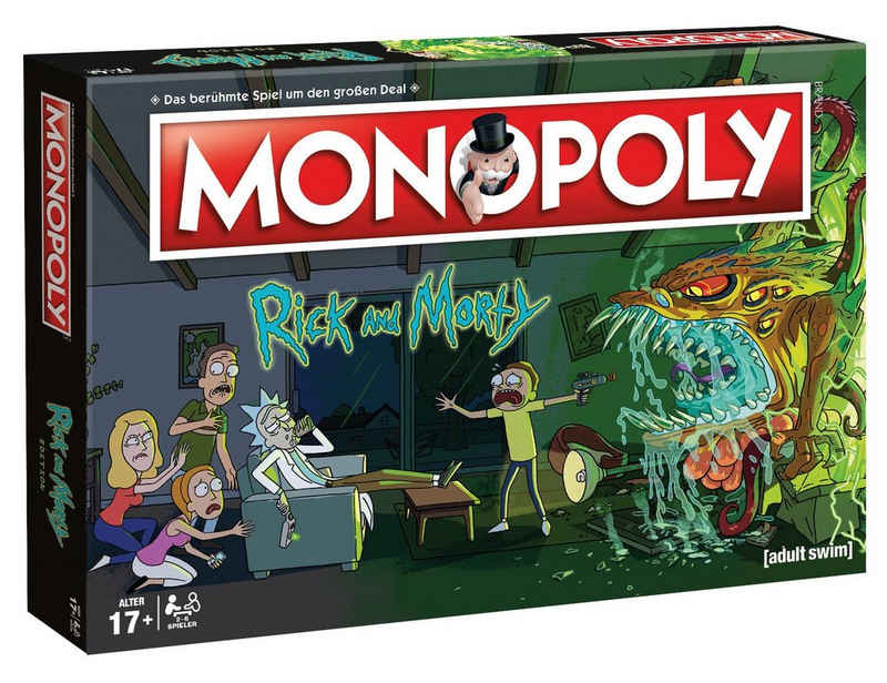 Winning Moves Spiel, Brettspiel Monopoly Rick and Morty deutsch