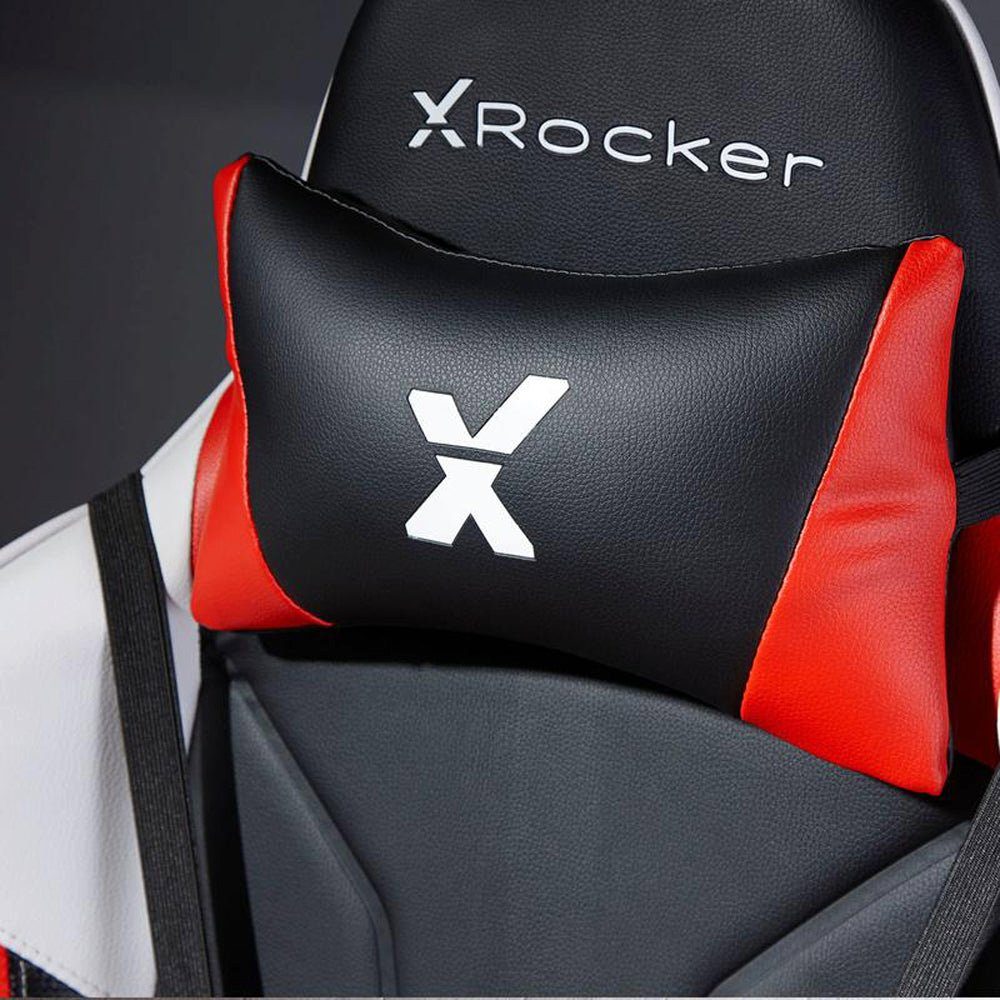 X Rocker Gaming-Stuhl Agility eSports Gaming Rot Bürodrehstuhl