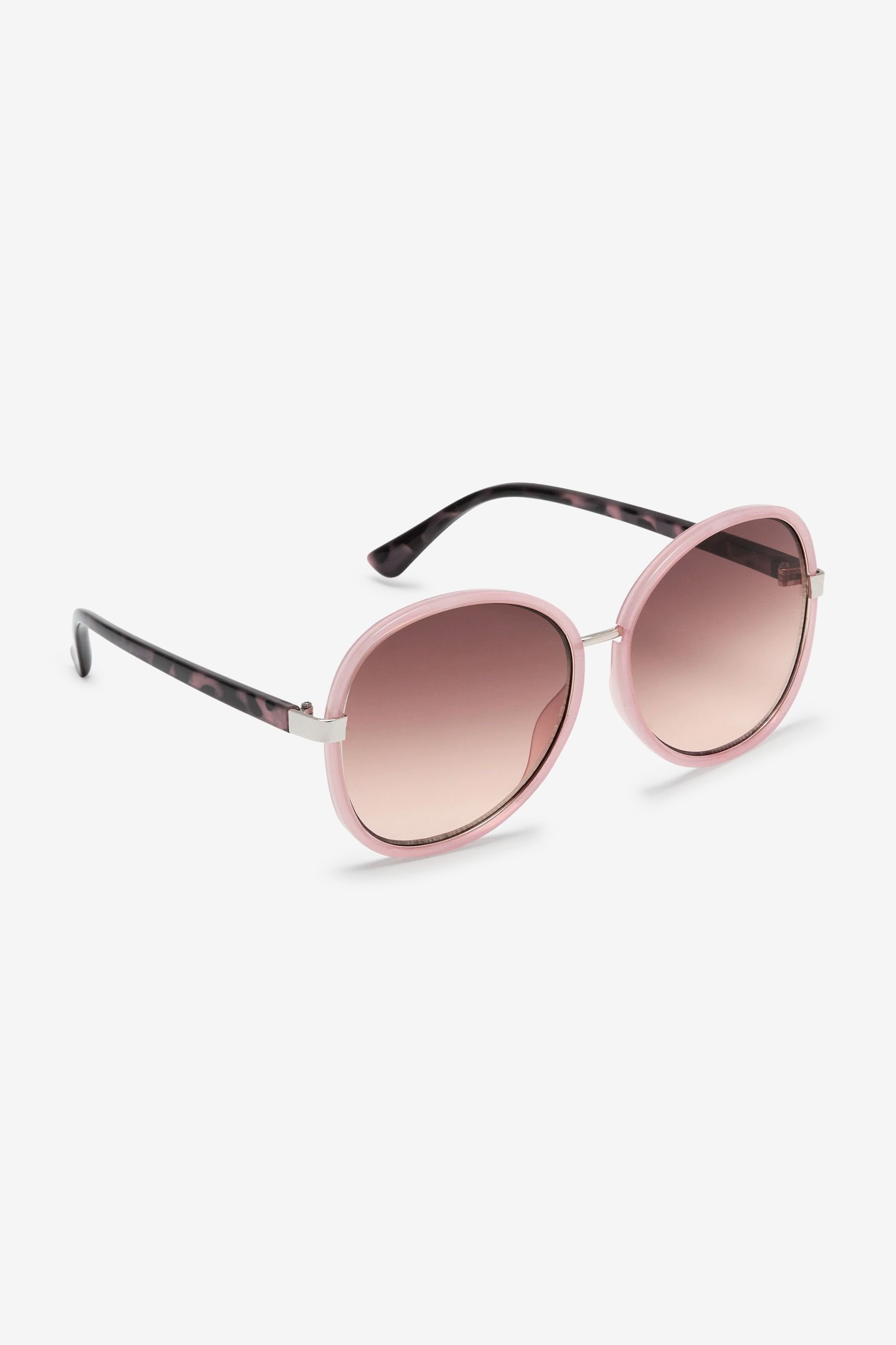 Next Sonnenbrille Große Sonnenbrille Pale (1-St) runde Pink