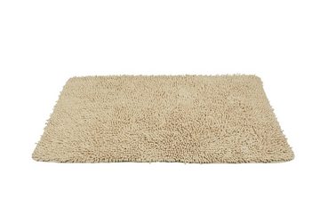 Badematte Qoeniq 100 % Baumwolle Badematte 3-teilig 120-80-50 cm (Beige) Qoeniq, 100 % Baumwolle, Rutschfest, Langlebig, Maschinell waschbar, Baumwolle