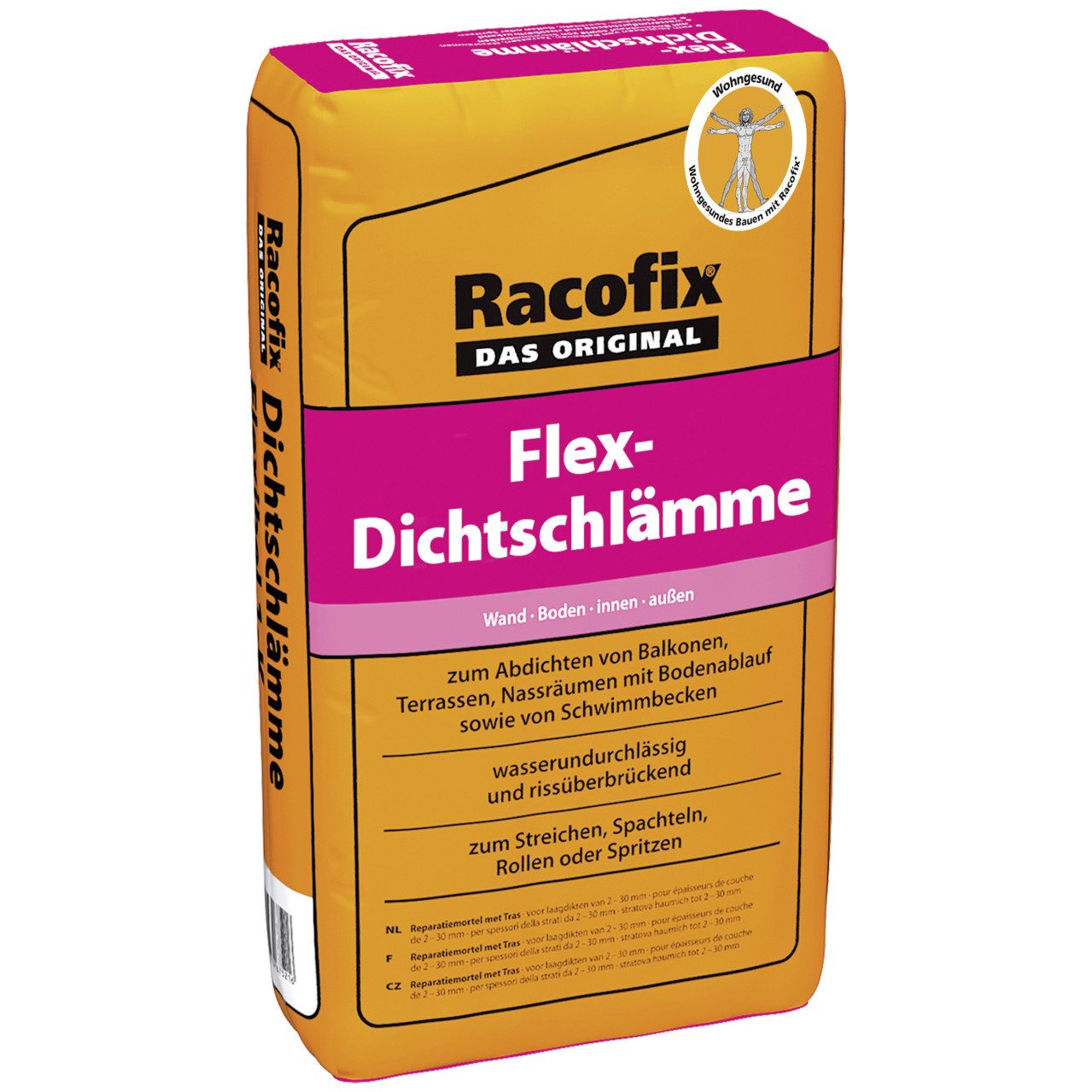 Aco Bodenfliese Racofix Flex-Dichtschlämme 10 kg, Blau