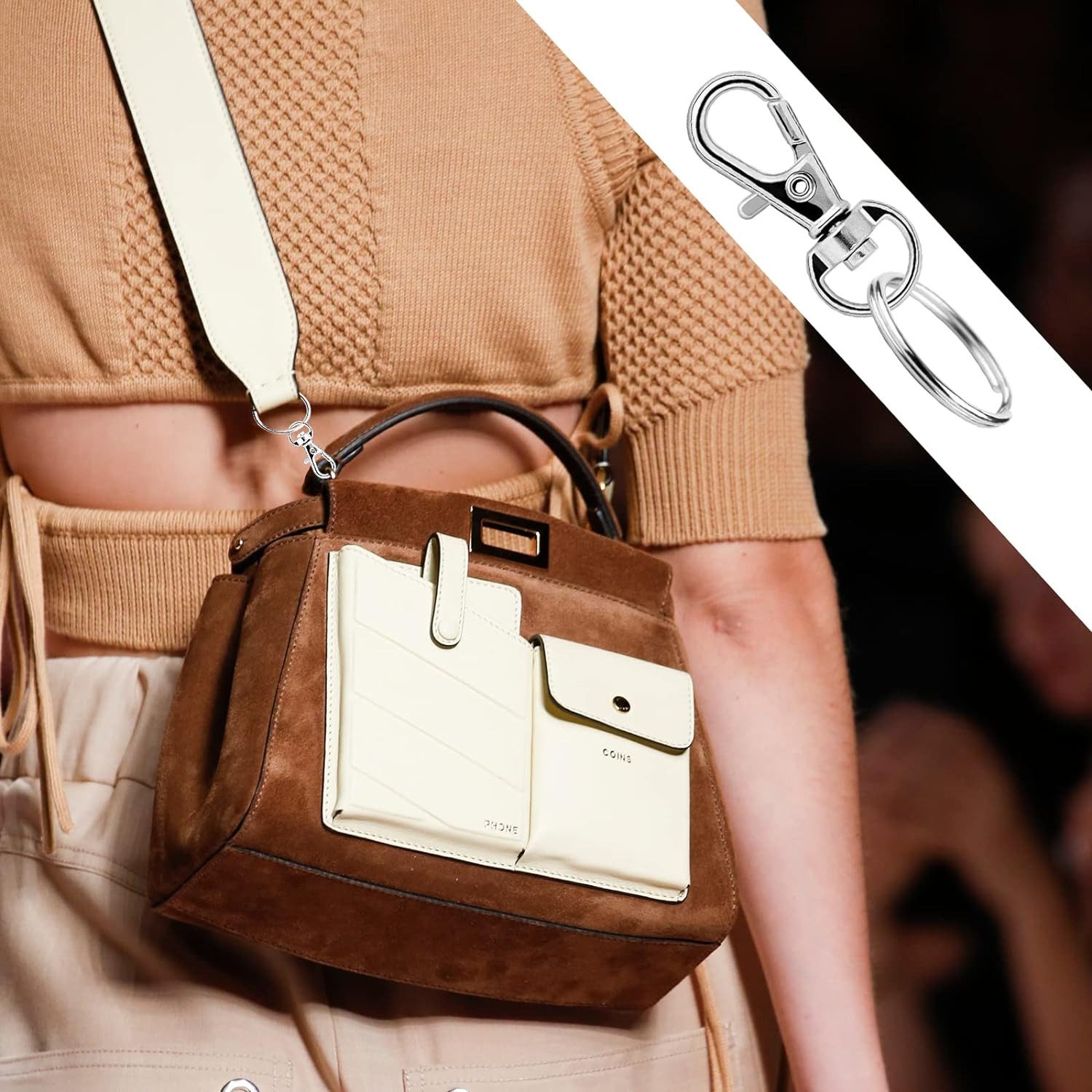 FELIXLEO Schlüsselanhänger 40 Stück Schlüsselanhänger Karabiner Ringe Karab günstig online kaufen