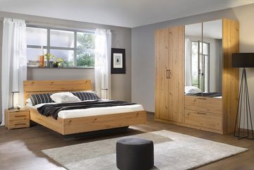 rauch Schlafzimmer-Set Challenger, Schrank mit Spiegel in 2 Breiten, Bett in 3 Breiten und 2 Nachttische