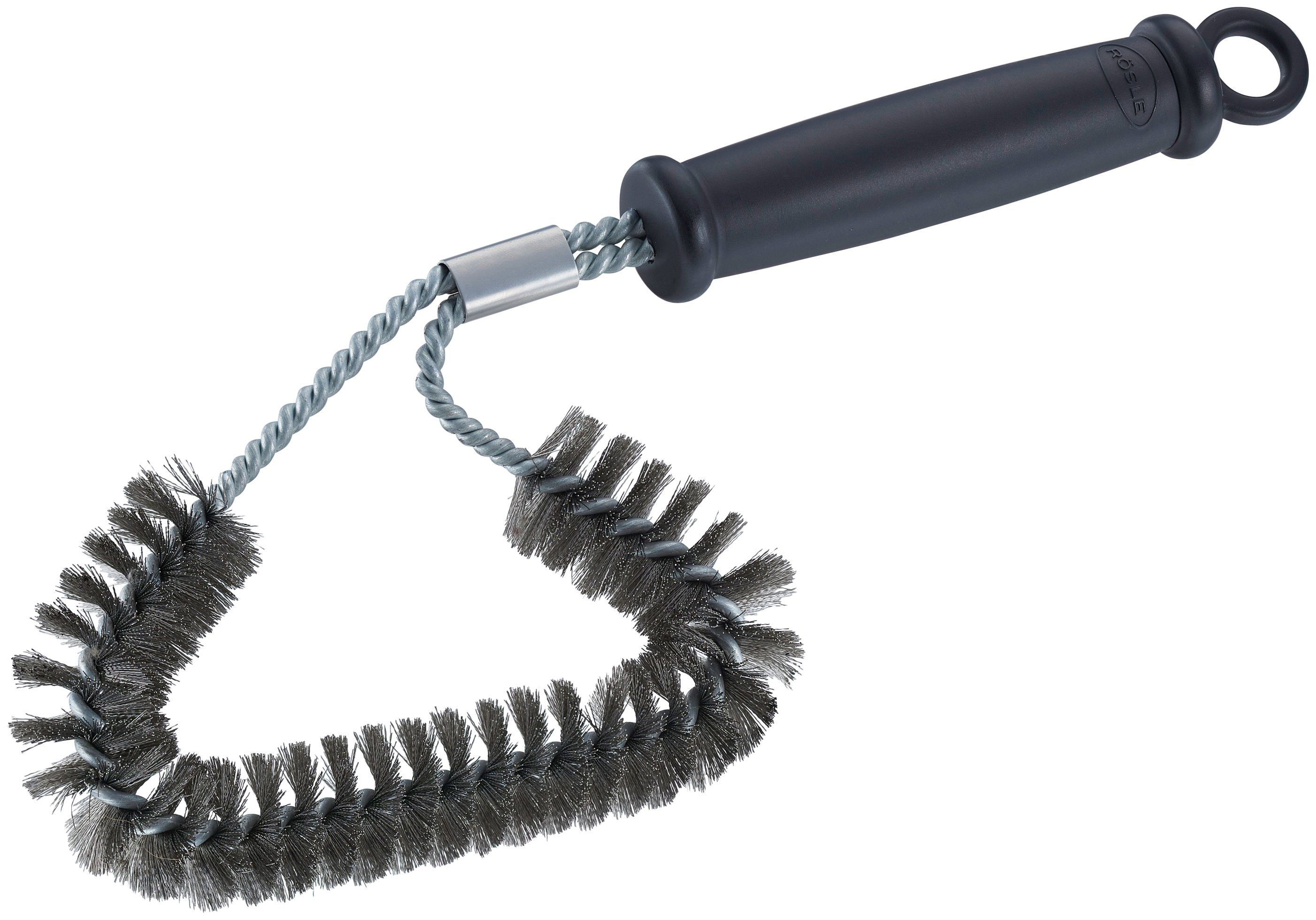 RÖSLE Reinigungsbürste GapX, 25399, Winkel-Reinigungsbürste für Grillroste, Edelstahl, PP Polypropylen