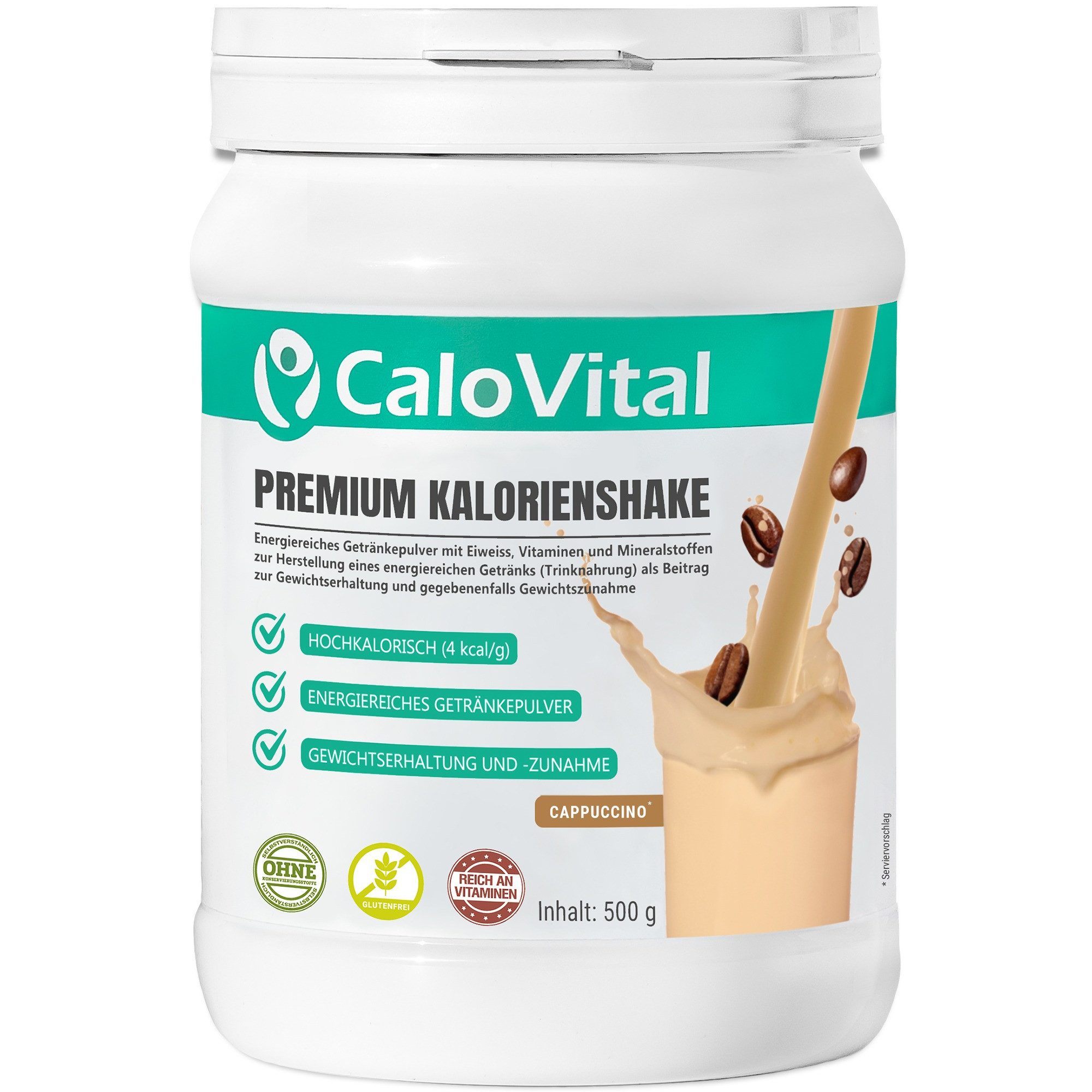 CaloVital Zunehmen hochkalorische Trinknahrung Gewichtszunahme CaloVital 500g Pulver, 1 St.